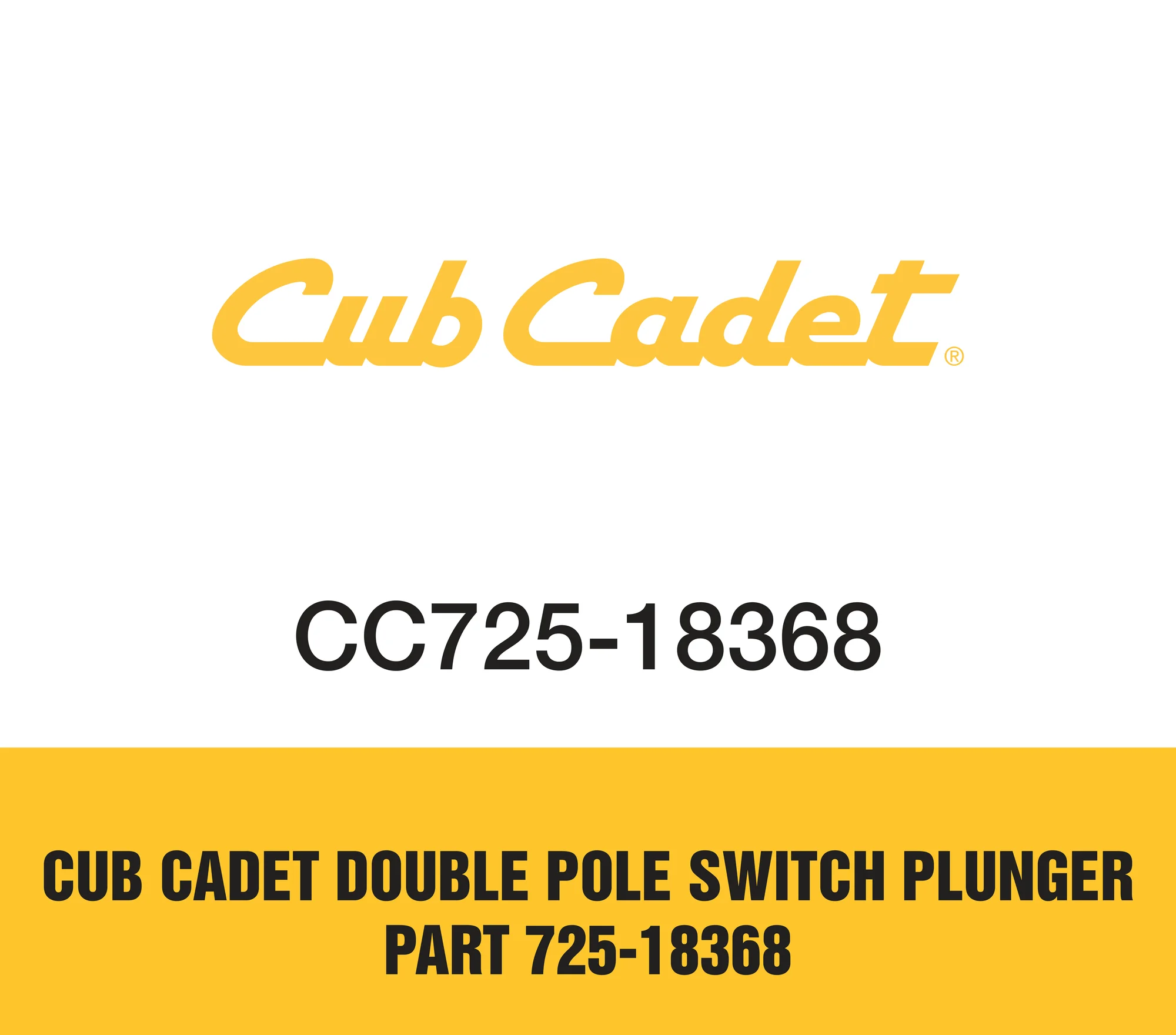 Cub Cadet Double Pole Switch Plunger Part 725-18368