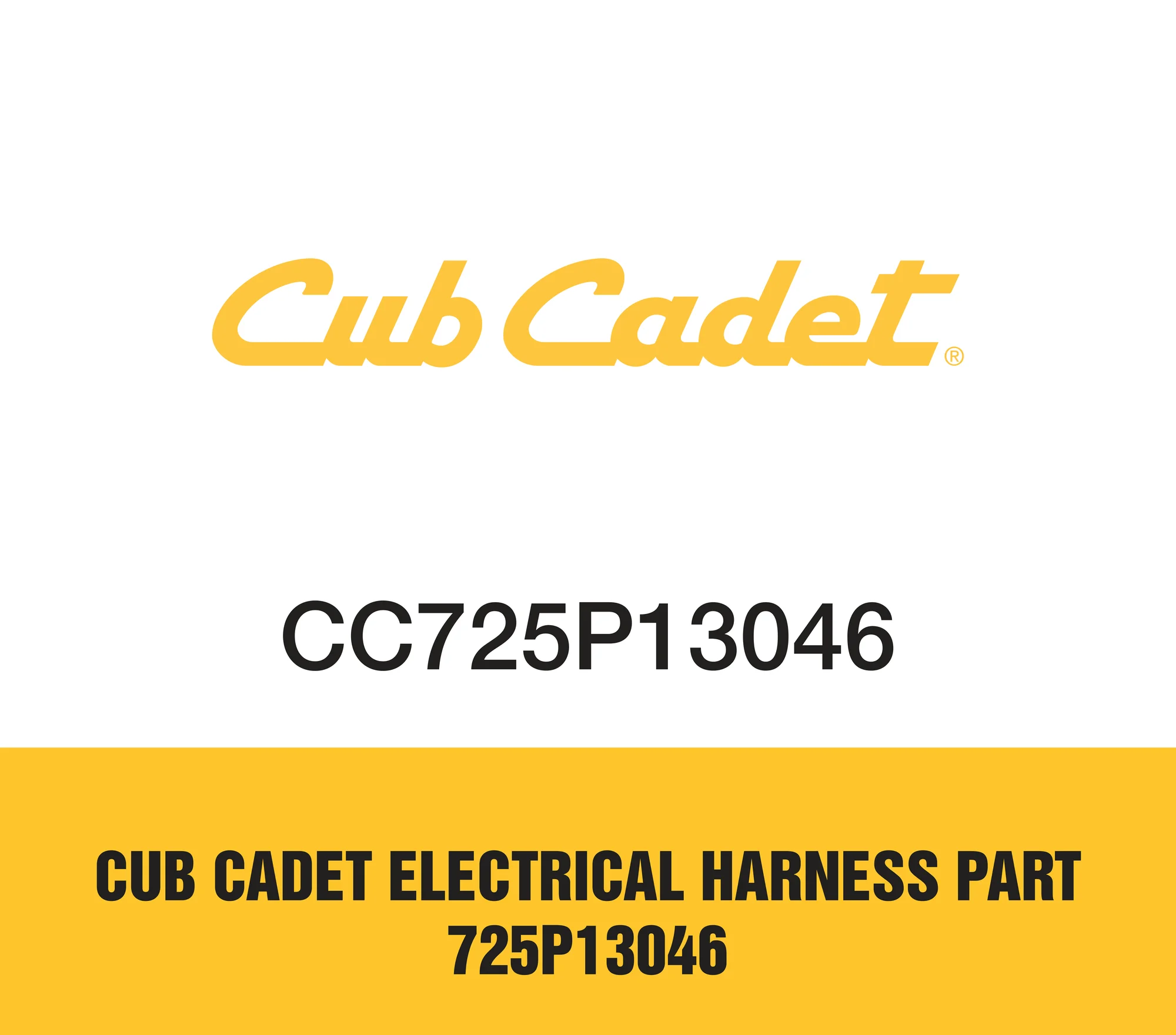 Cub Cadet Electrical Harness Part 725p13046
