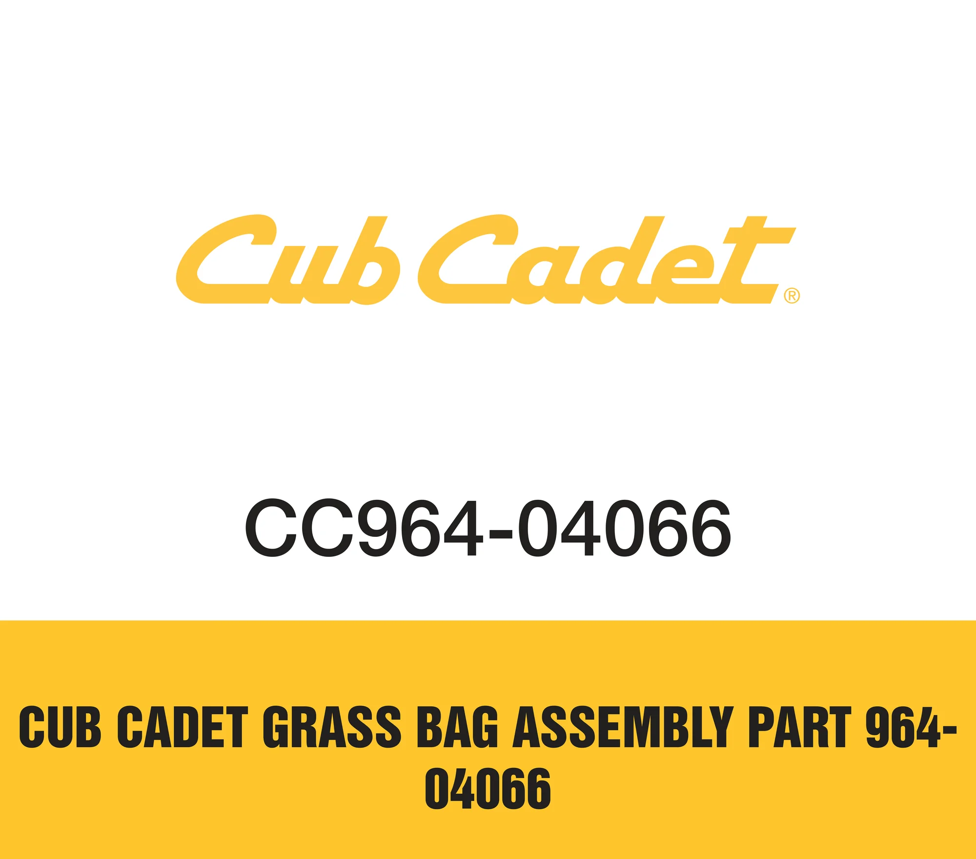 Cub Cadet Grass Bag Assembly Part 964 04066