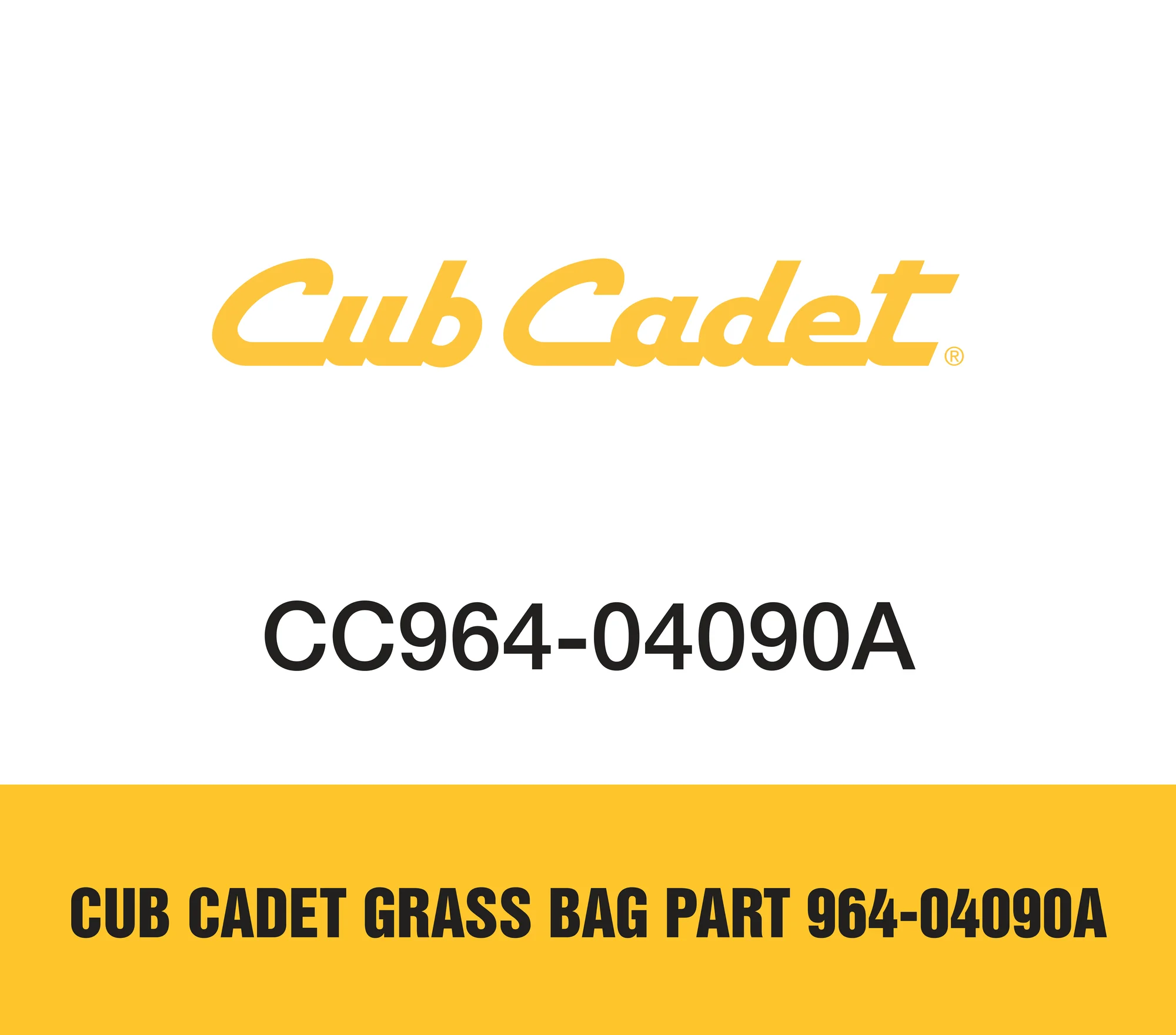 Cub Cadet Grass Bag Part 964 04090a