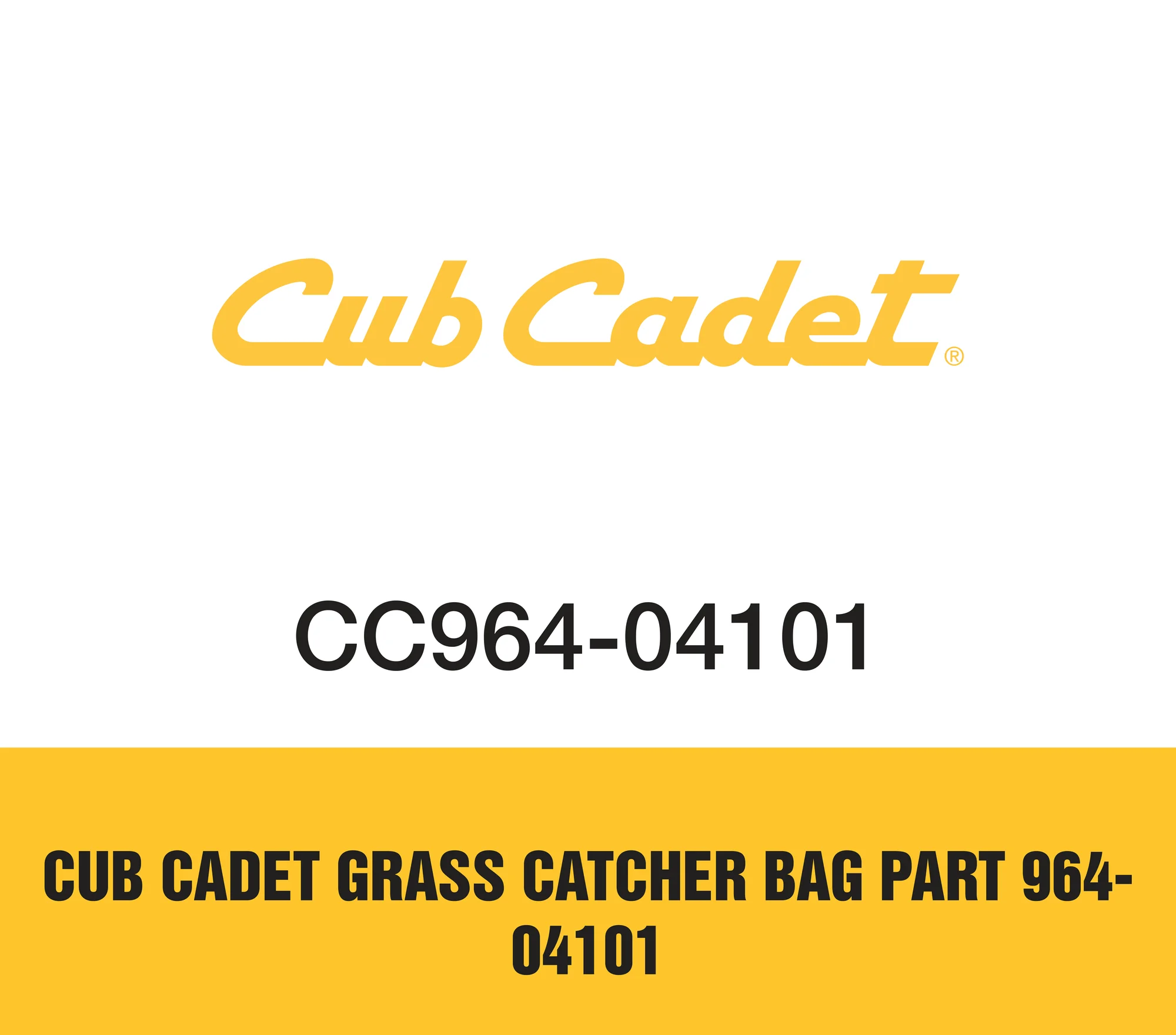 Cub Cadet Grass Catcher Bag Part 964 04101