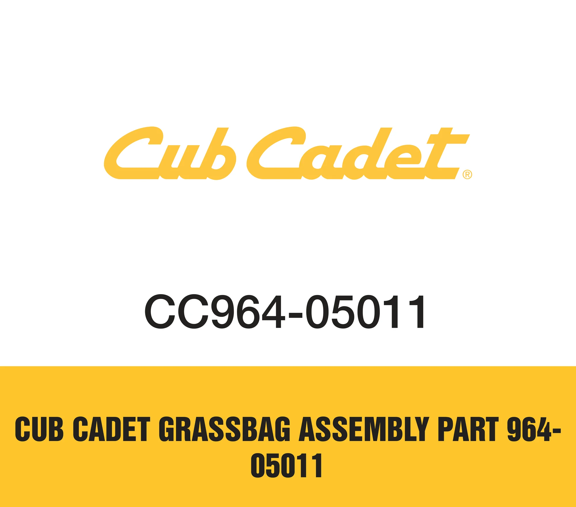 Cub Cadet Grassbag Assembly Part 964 05011