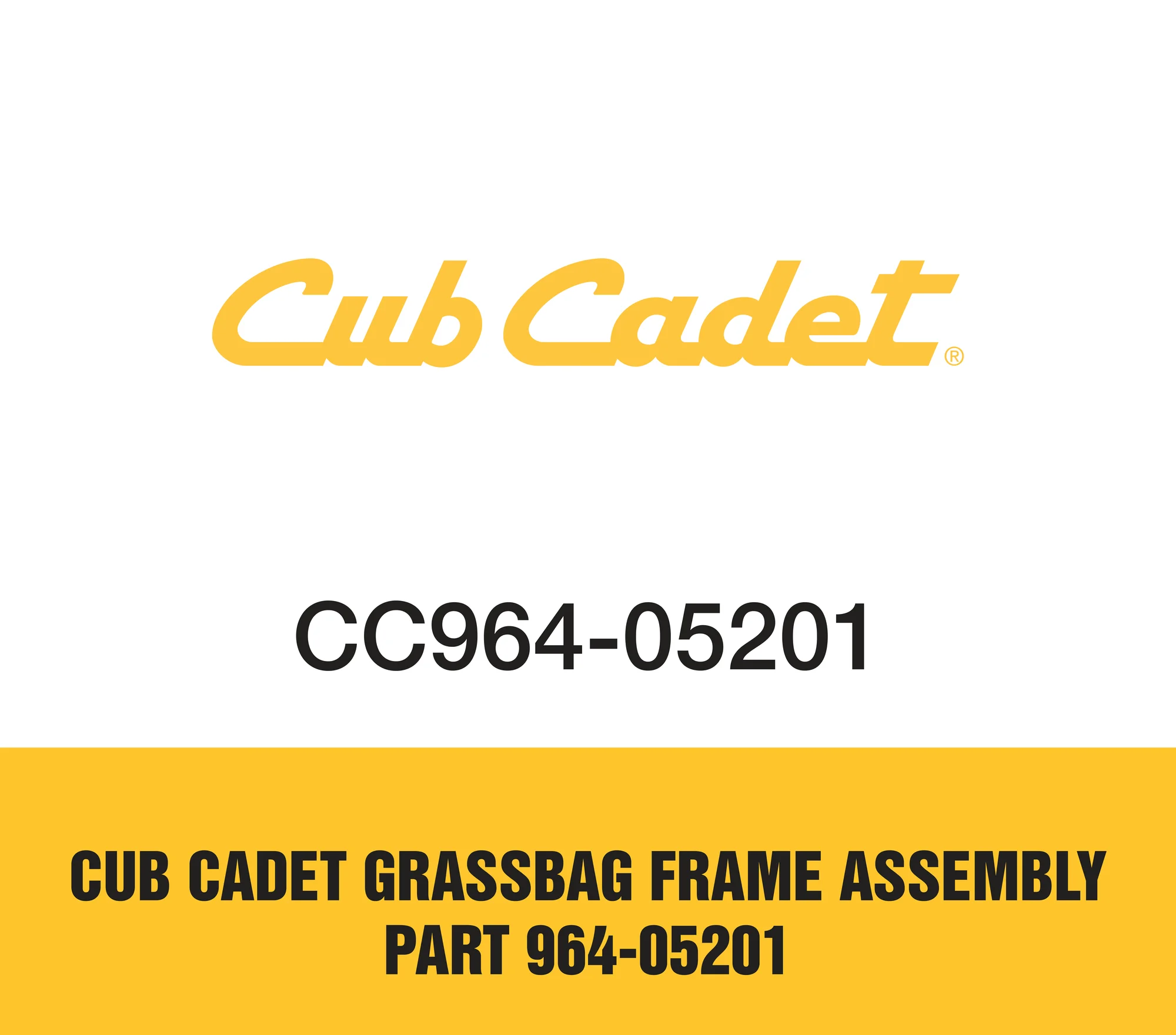 Cub Cadet Grassbag Frame Assembly Part 964 05201