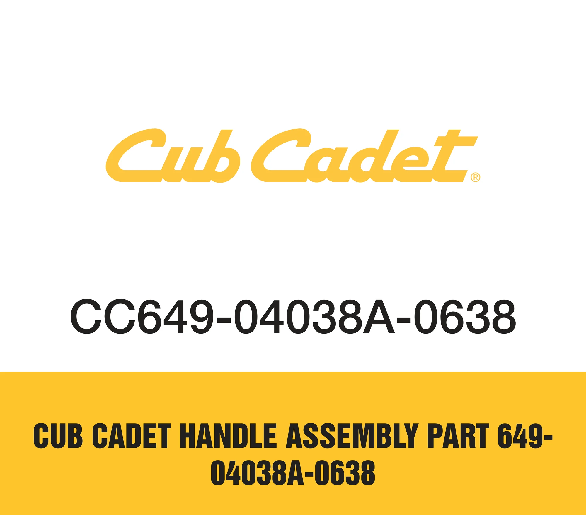 専用ページ② Cub Cadet 649-04038A-0638