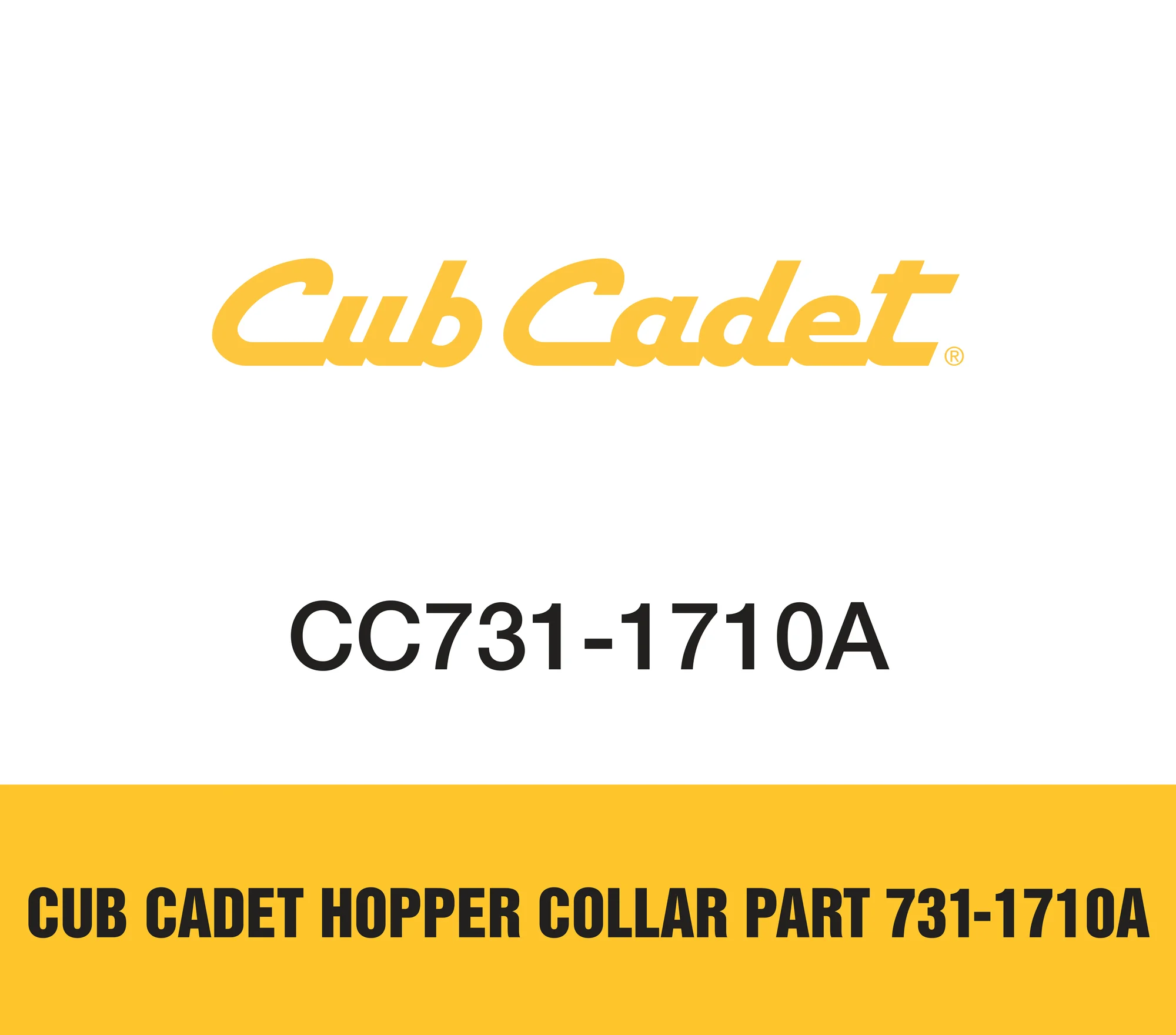 Cub Cadet Hopper Collar Part 731 1710a