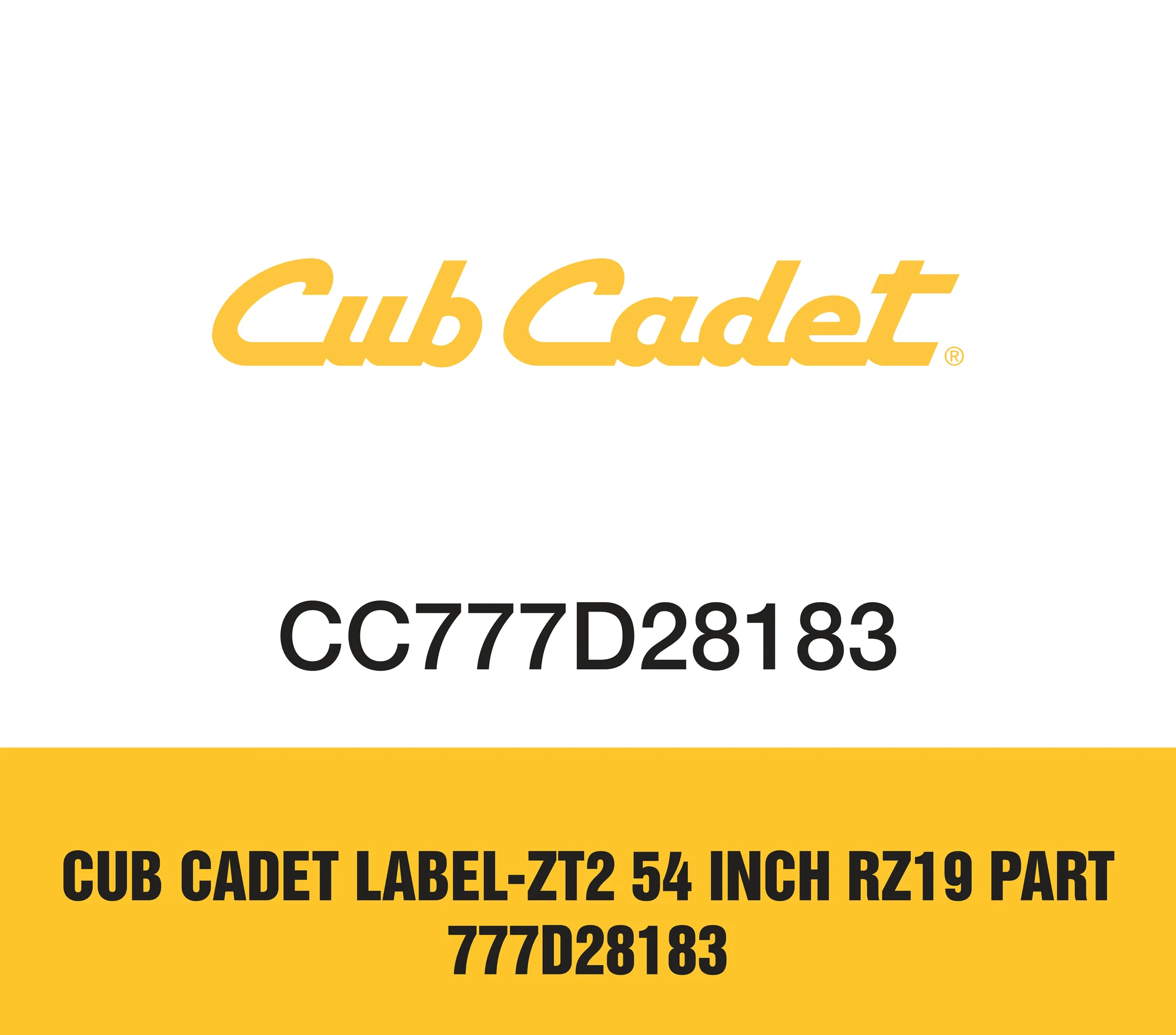 Cub Cadet Ultima Series ZT Zero Turn Rider ZT2 54