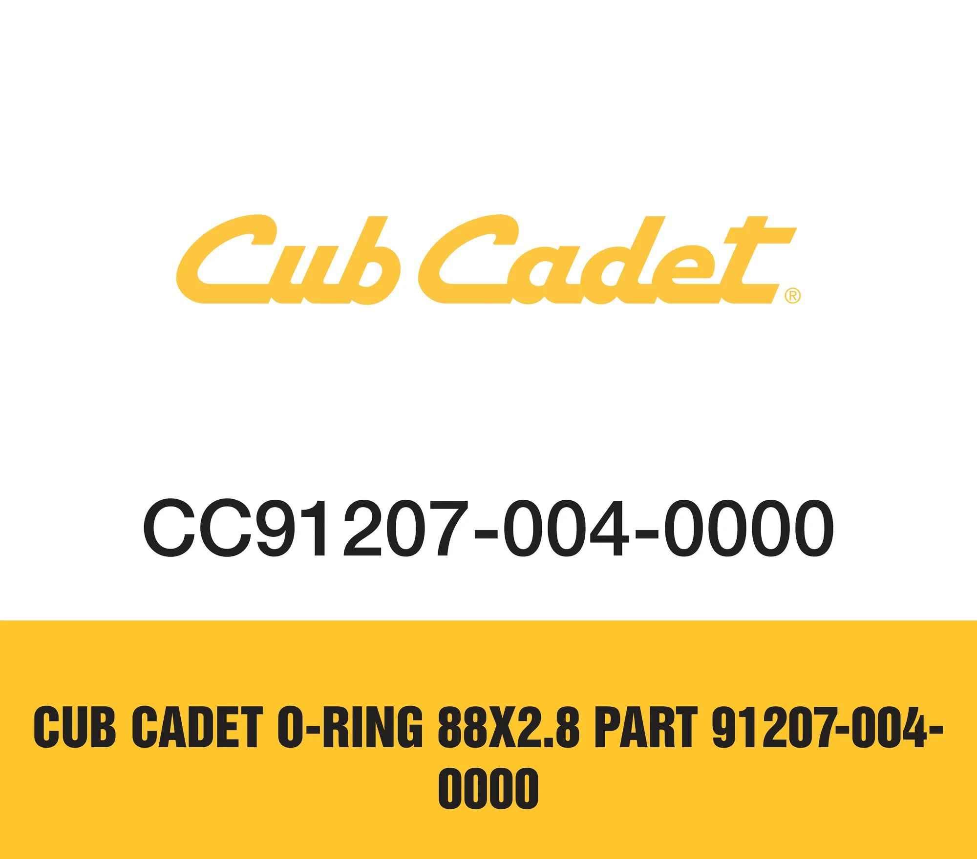 Cub Cadet O-Ring 88x2.8 Part 91207-004-0000