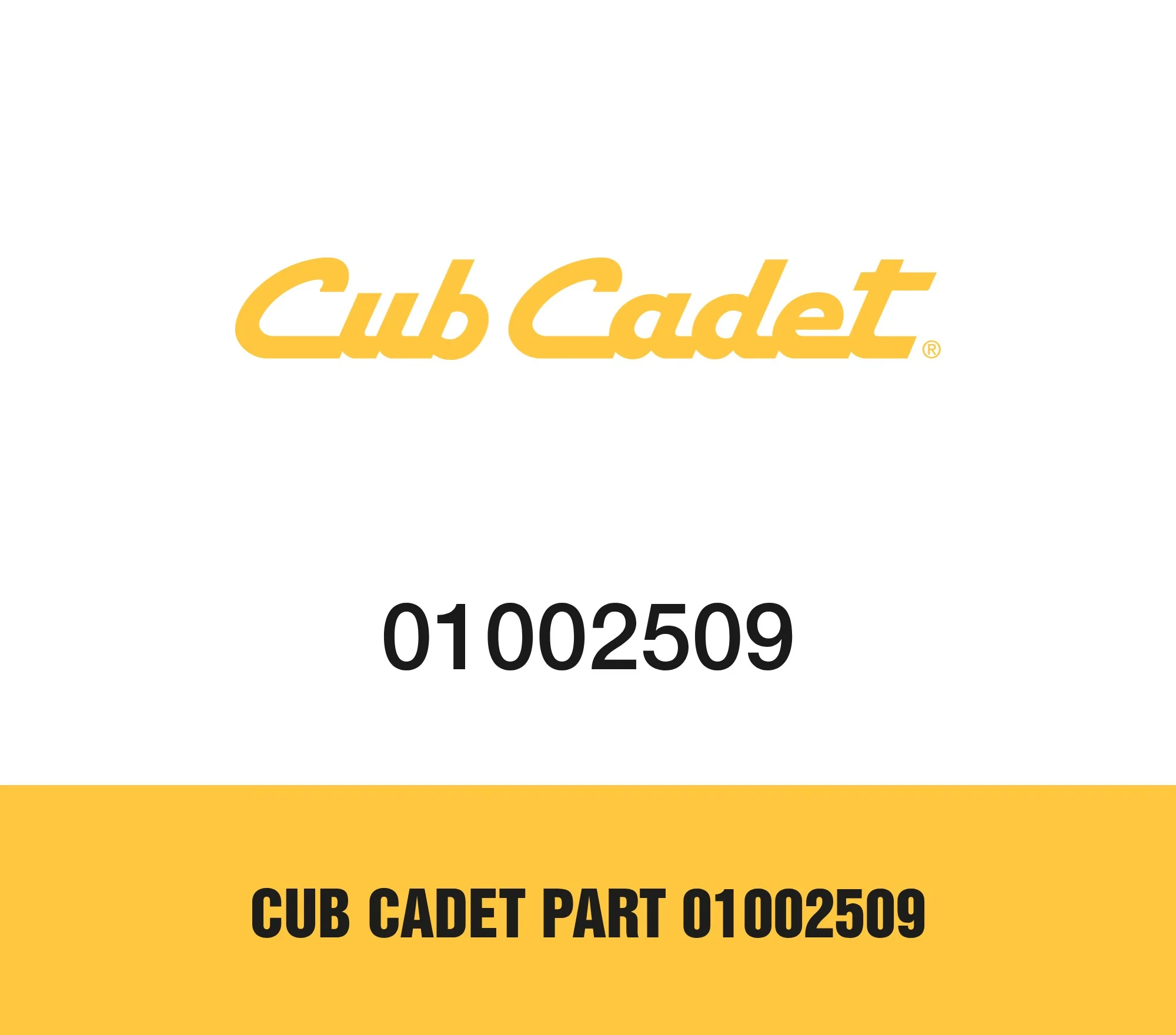 Cub Cadet Part 01002509