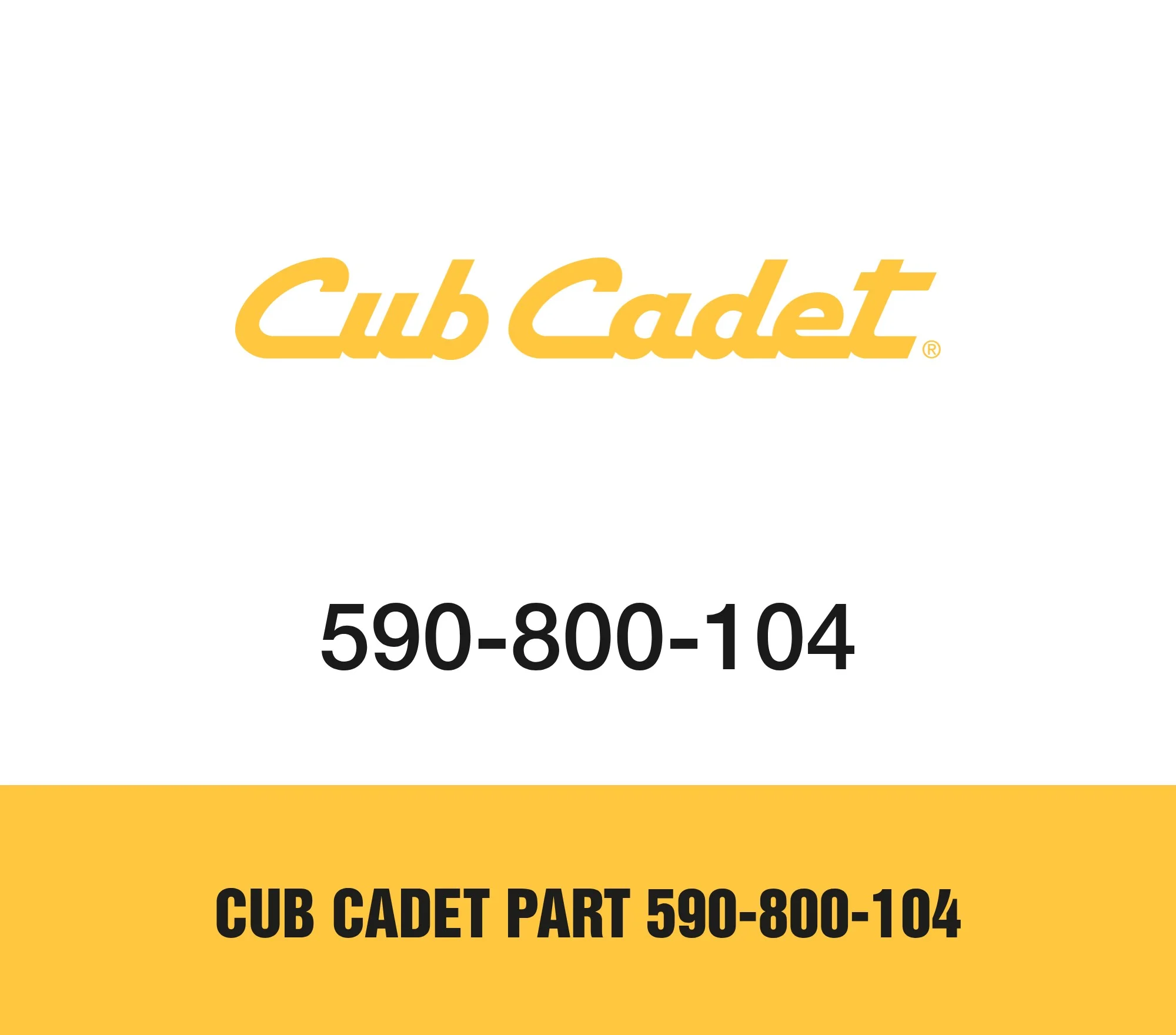 Cub Cadet Part 590-800-104
