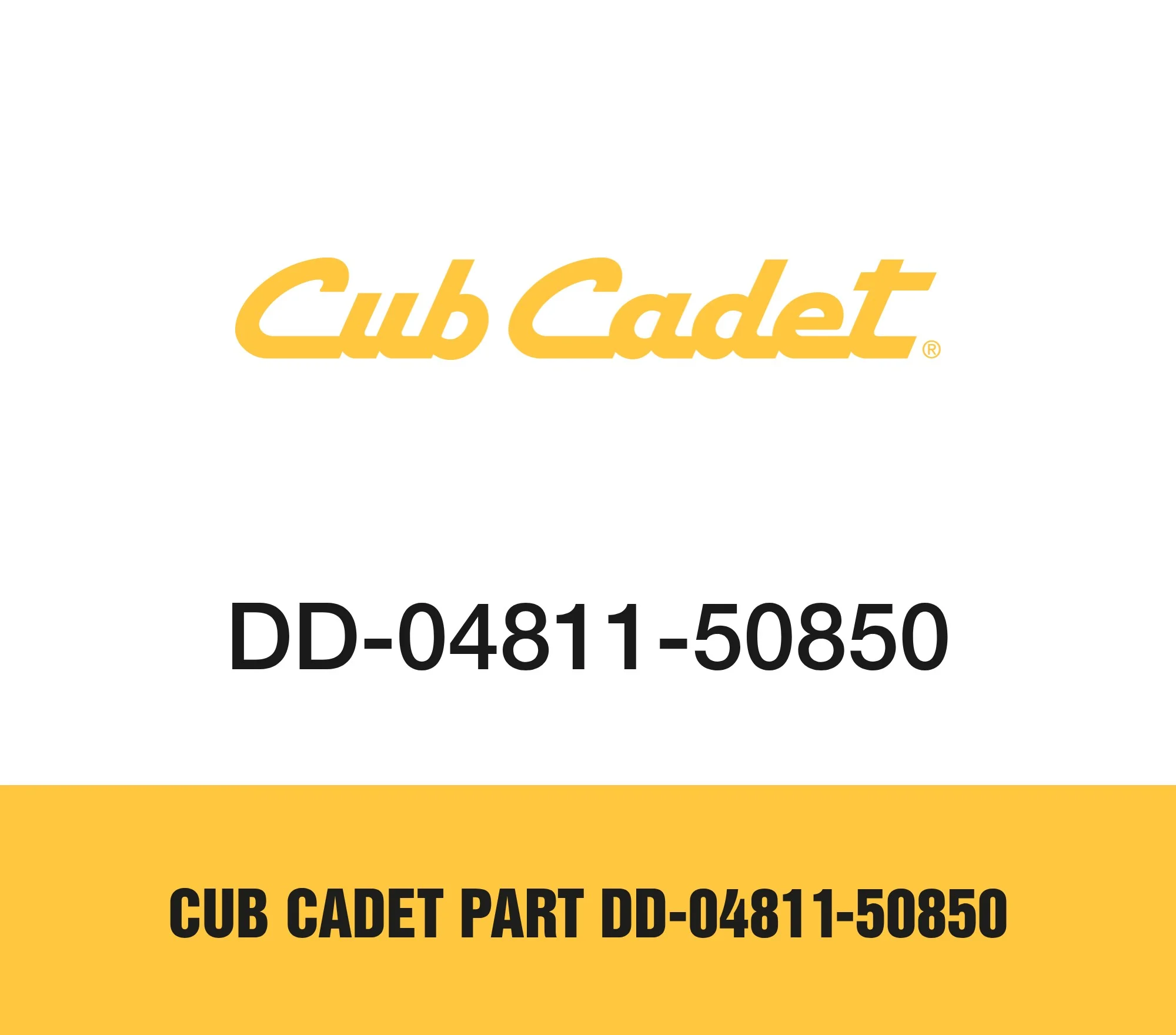 Cub Cadet Part DD-04811-50850