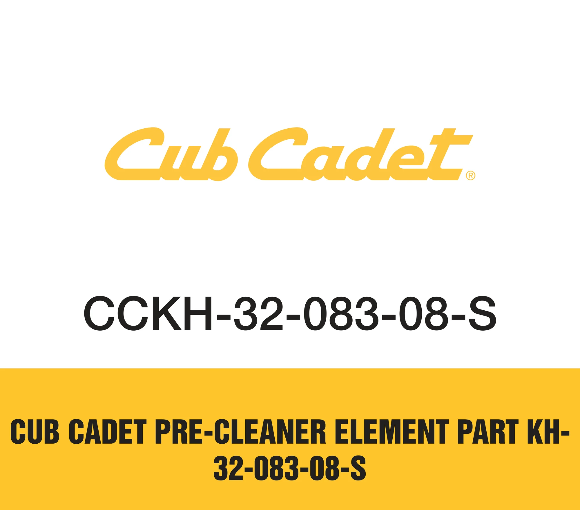 Cub Cadet Pre Cleaner Element Part Kh 32 083 08 S