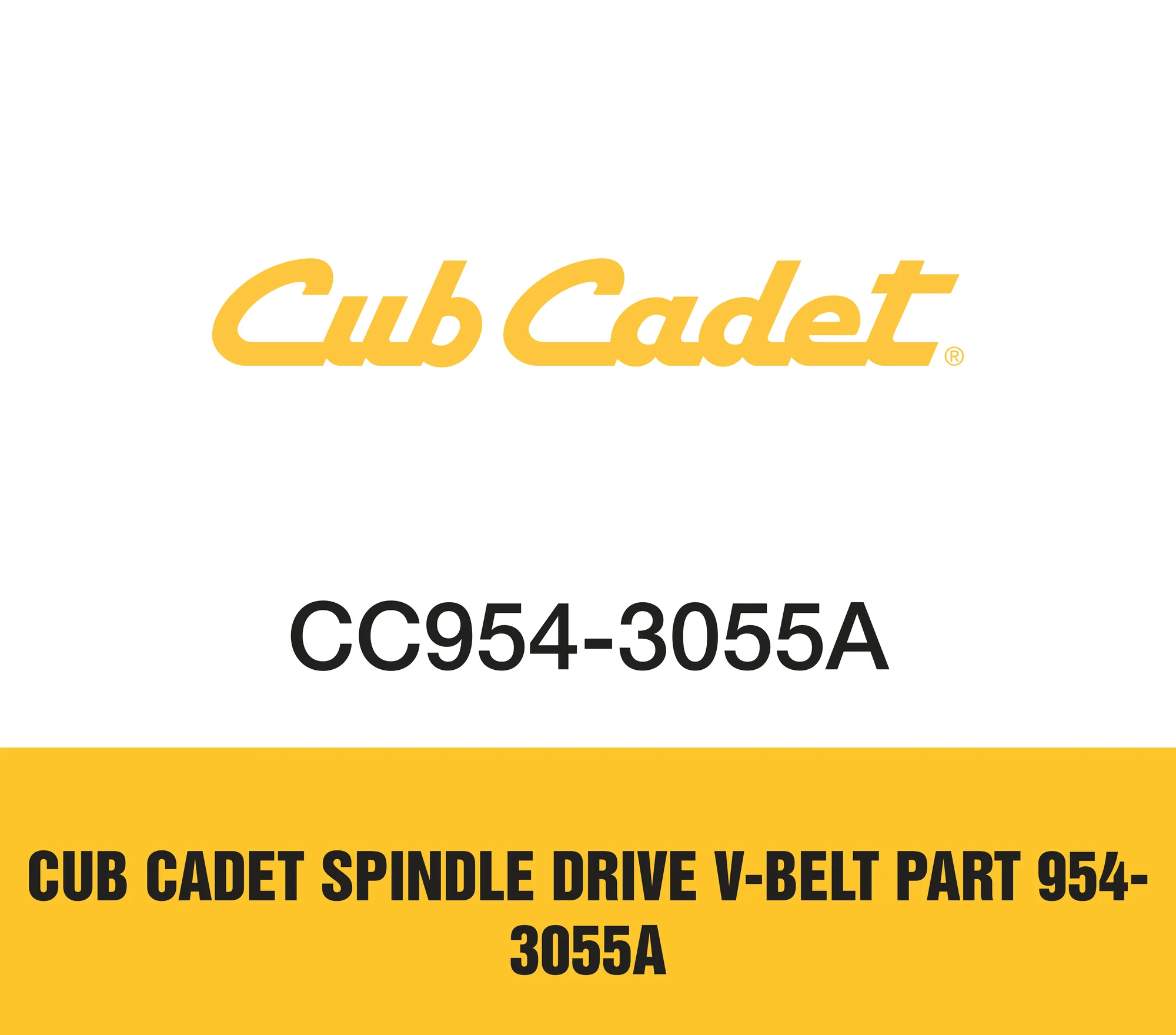 Cub Cadet Spindle Drive V Belt Part 954 3055a