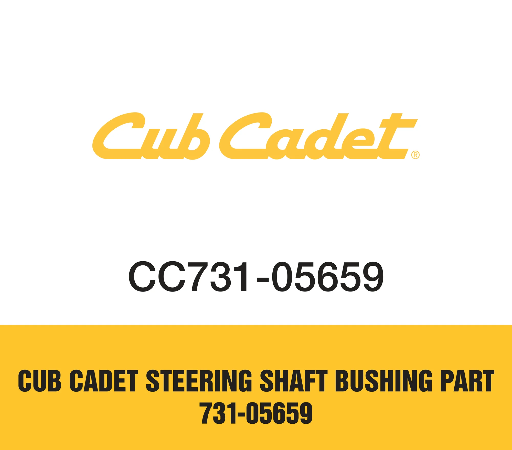 Cub Cadet Steering Shaft Bushing Part 731-05659 Cub Cadet Steering Shaft Bushing Part 731 05659