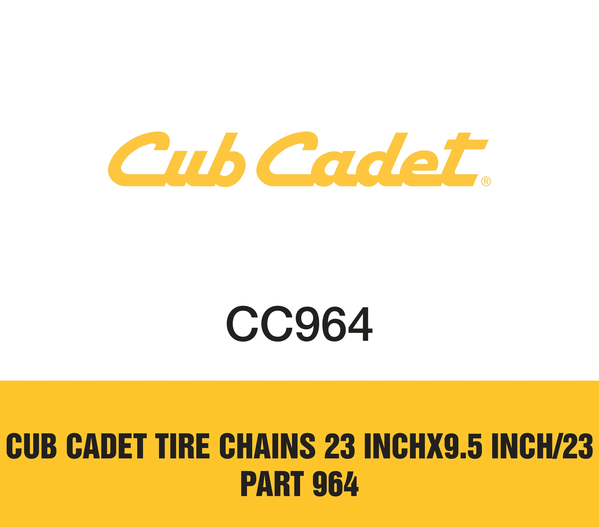 Cub Cadet Tire Chains 23 Inchx9 5 Inch 23 Part 964