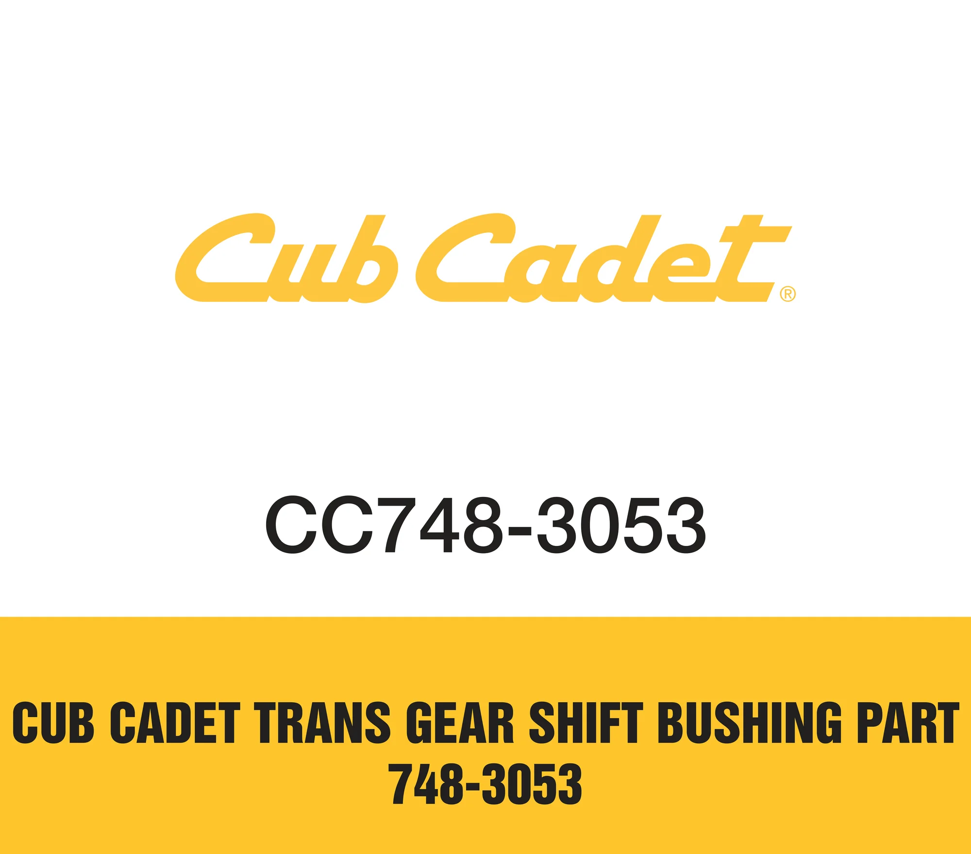 Cub Cadet Trans Gear Shift Bushing Part 748-3053 Cub Cadet Trans Gear Shift Bushing Part 748 3053