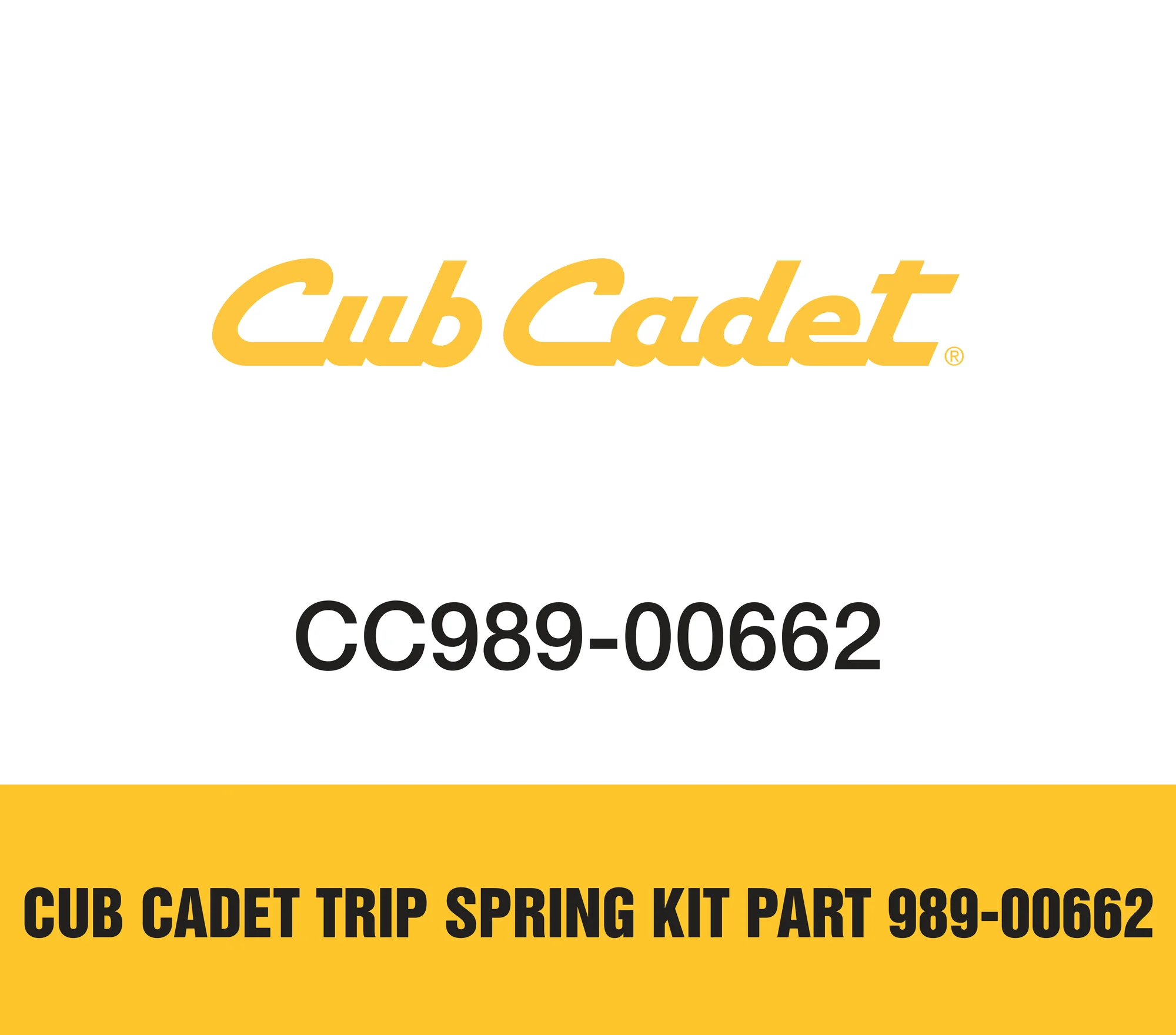 Cub Cadet Trip Spring Kit Part 989-00662 Cub Cadet Trip Spring Kit Part 989 00662