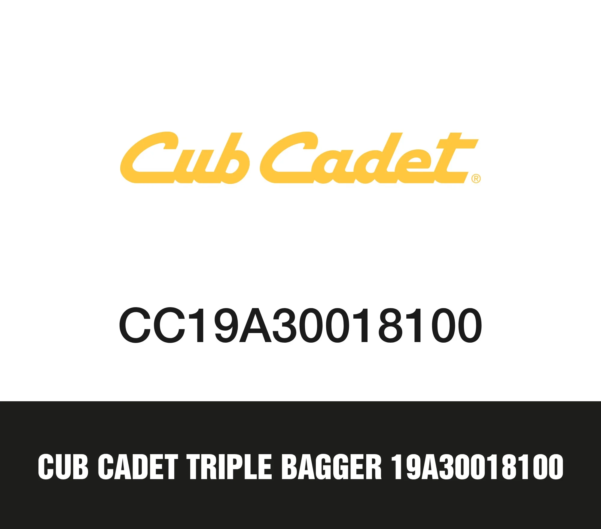 Cub Cadet Triple Bagger 19A30018100