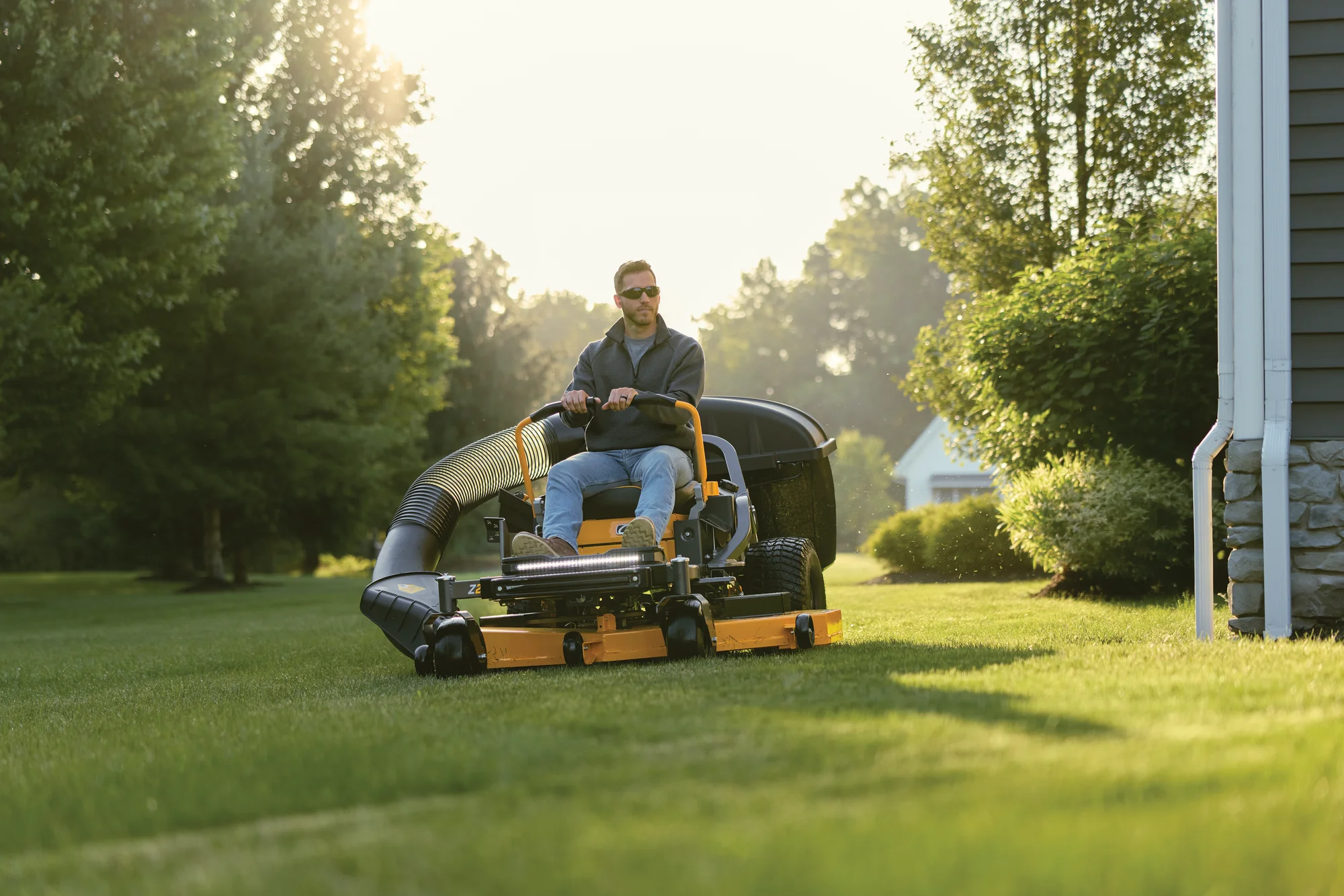 Cub Cadet Ultima Series Z Zero Turn Rider Z2 60 Front View Man On Grass product image