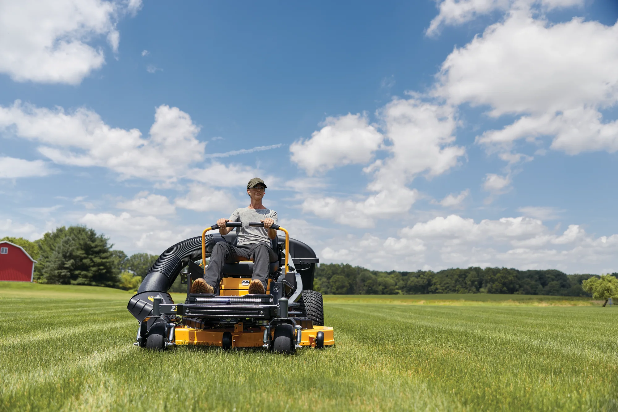 Cub Cadet Ultima Series Z Zero Turn Rider Z3 54 Cub Cadet Ultima Series Z Zero Turn Rider Z3 54 Front View Man Cutting Grass product image