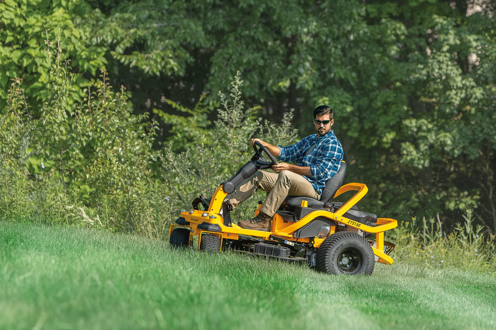 Cub Cadet Ultima Series Zts Zero Turn Rider Zts1 50 Man Mowing Lawn product image