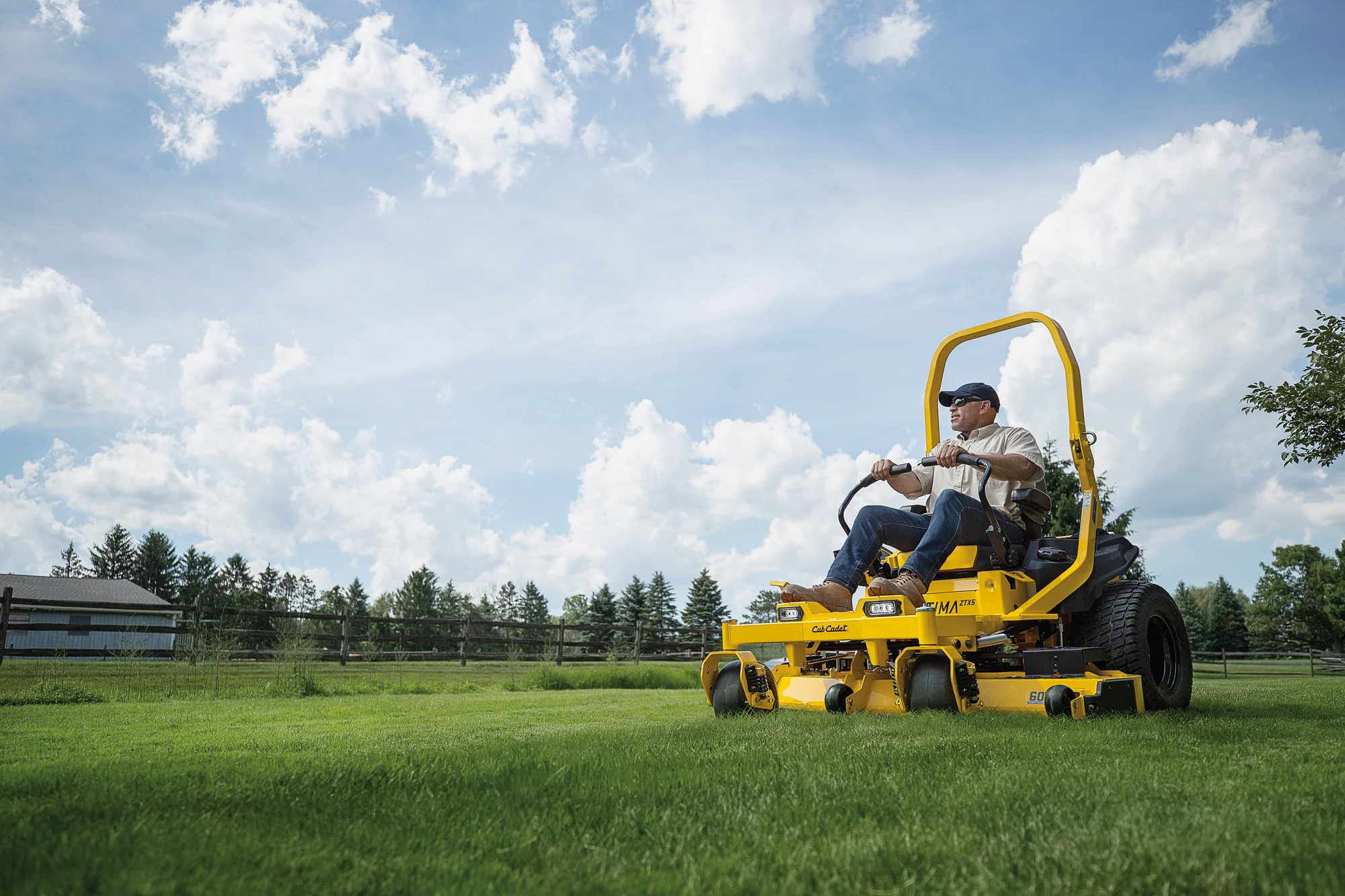 Cub Cadet Ultima Series Ztx Zero Turn Rider Ztx5 60 Man Mowing Lawn product image