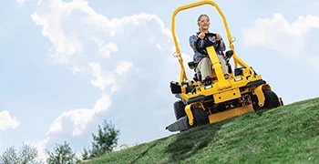 Cub Cadet Ultima Series Ztxs Zero Turn Riders Exclusive Synchro Steer Technology For True Zero Turn Control feature image