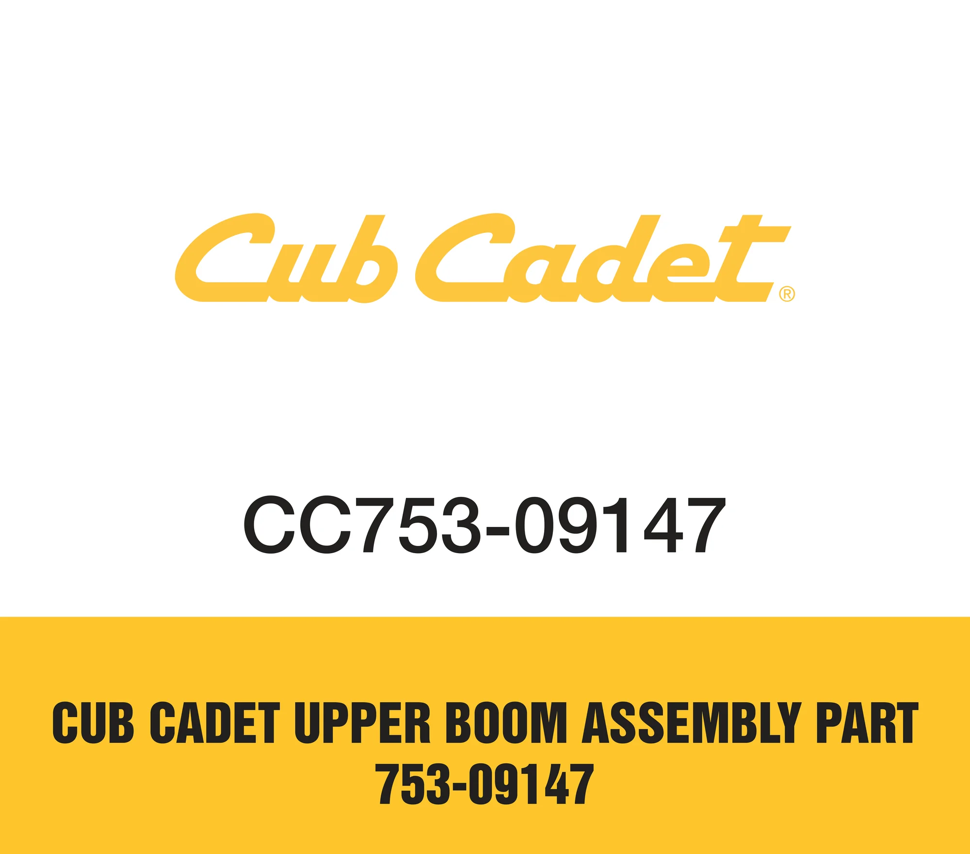 Cub Cadet Upper Boom Assembly Part 753-09147