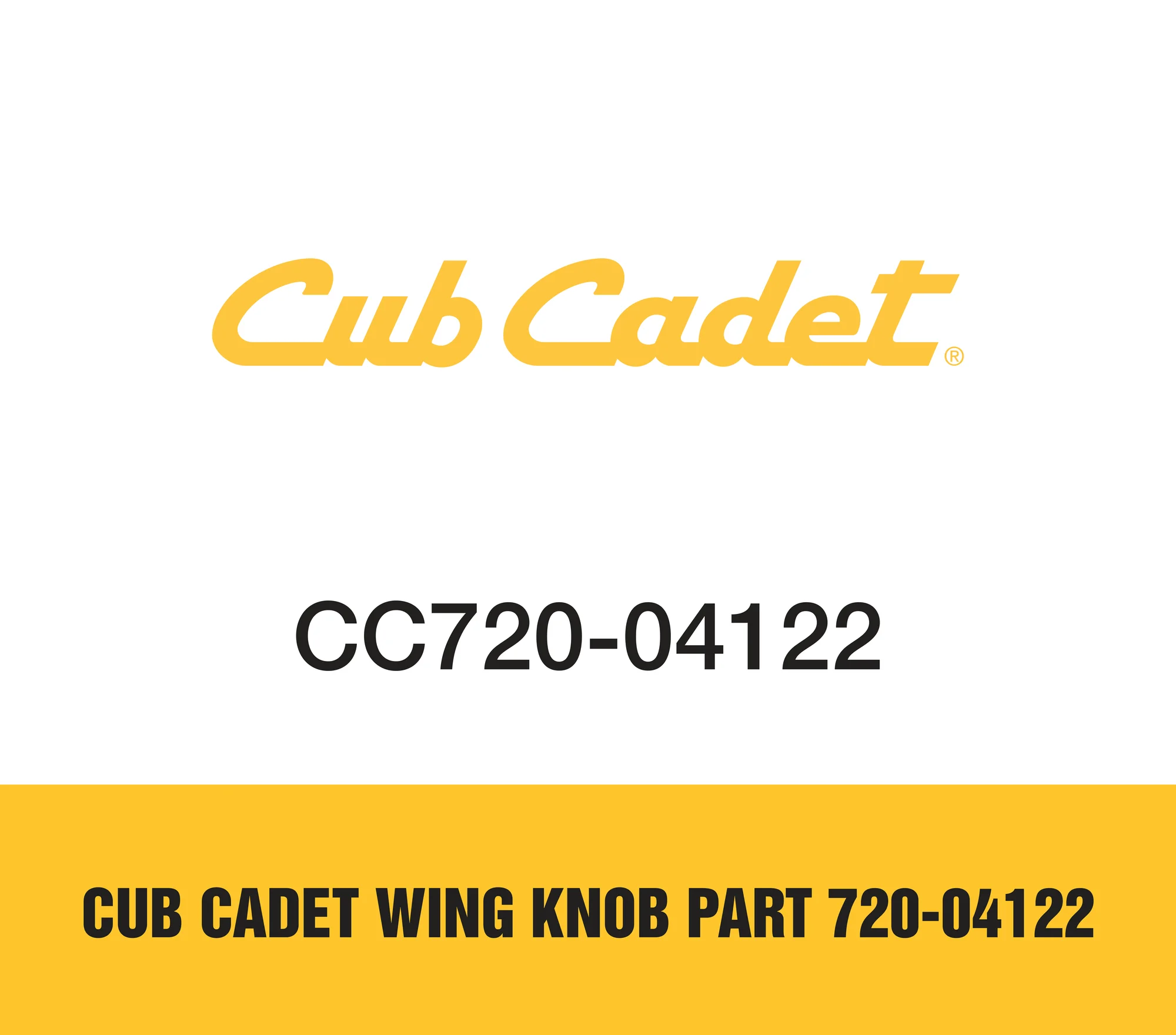 Cub Cadet Wing Knob Part 720 04122