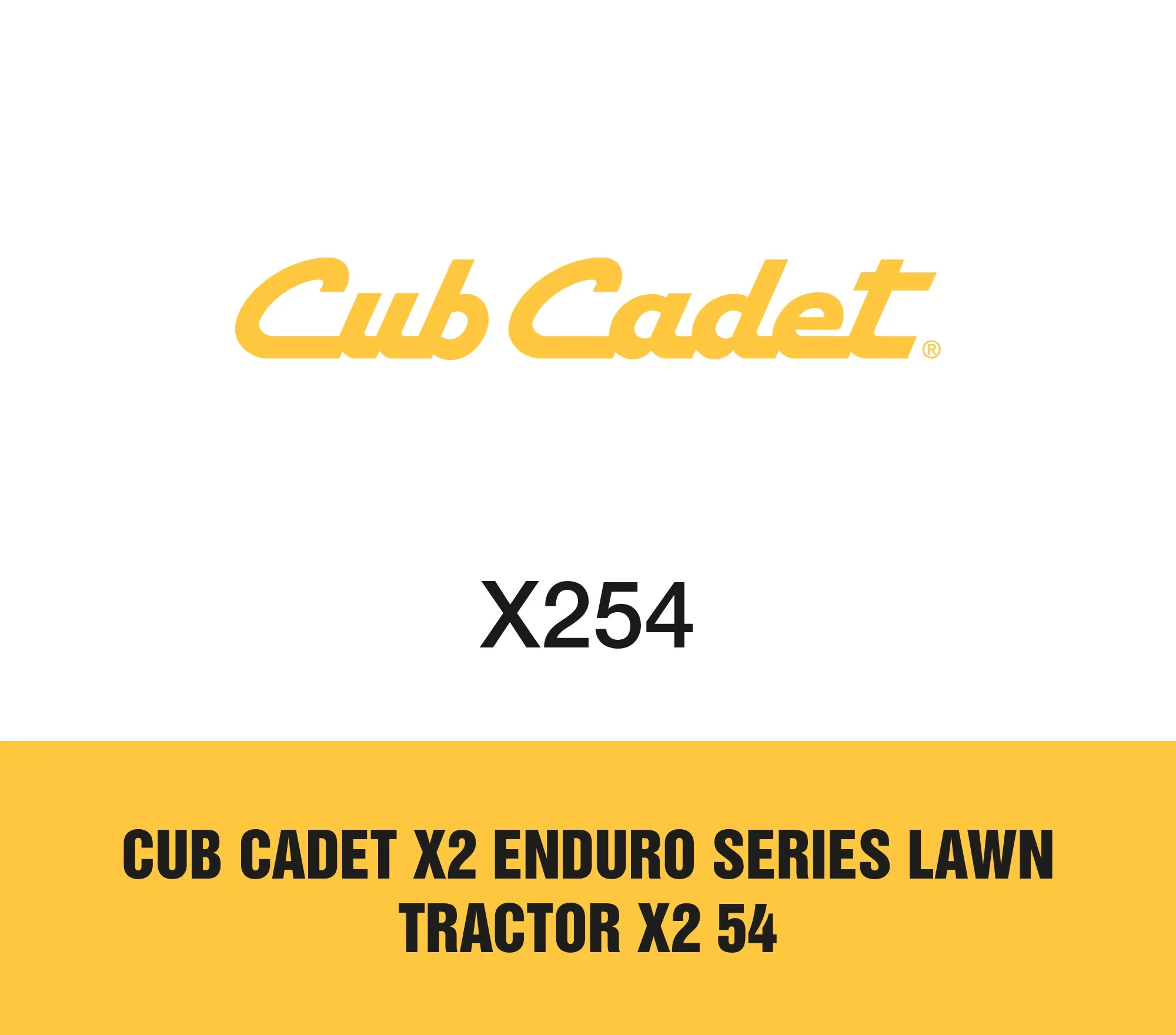 Cub Cadet X2 Enduro Series Lawn Tractor X2 54