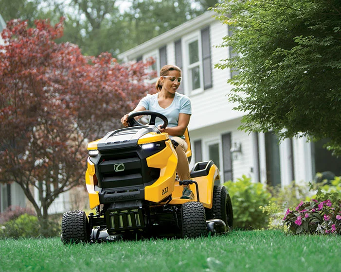 Cub Cadet Xt1 Enduro Series Lawn Tractor Xt1 Lt42 Woman Mowing Grass product image