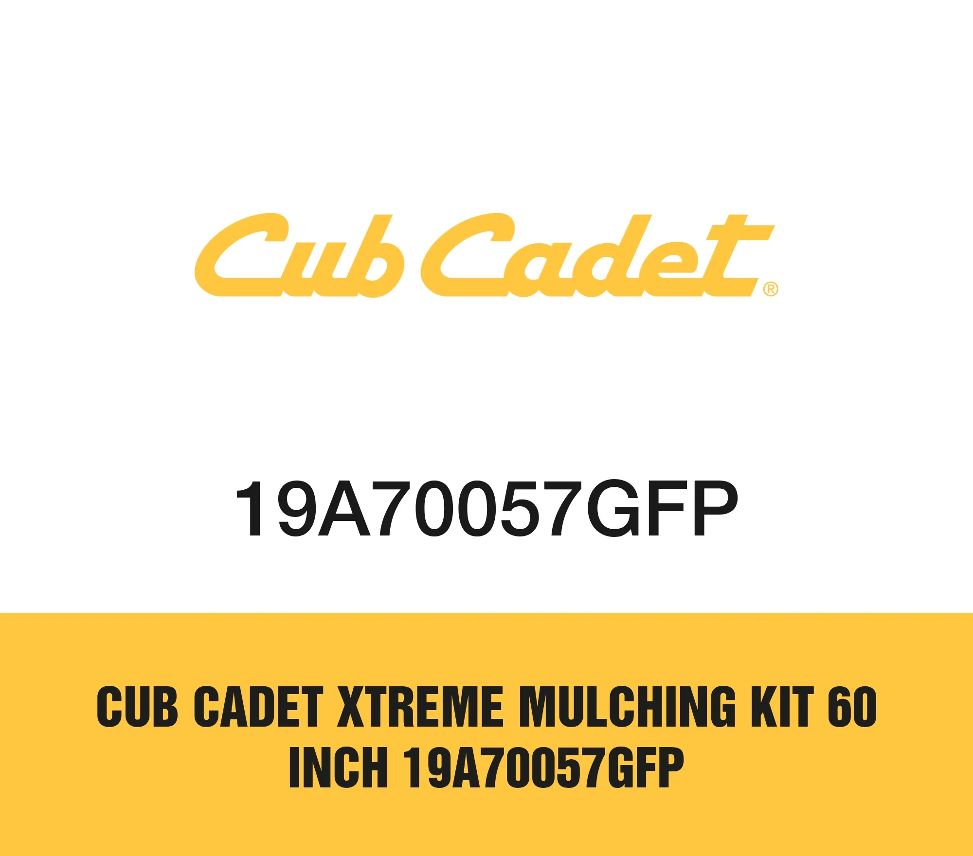 Cub Cadet Xtreme Mulching Kit 60 inch 19A70057GFP