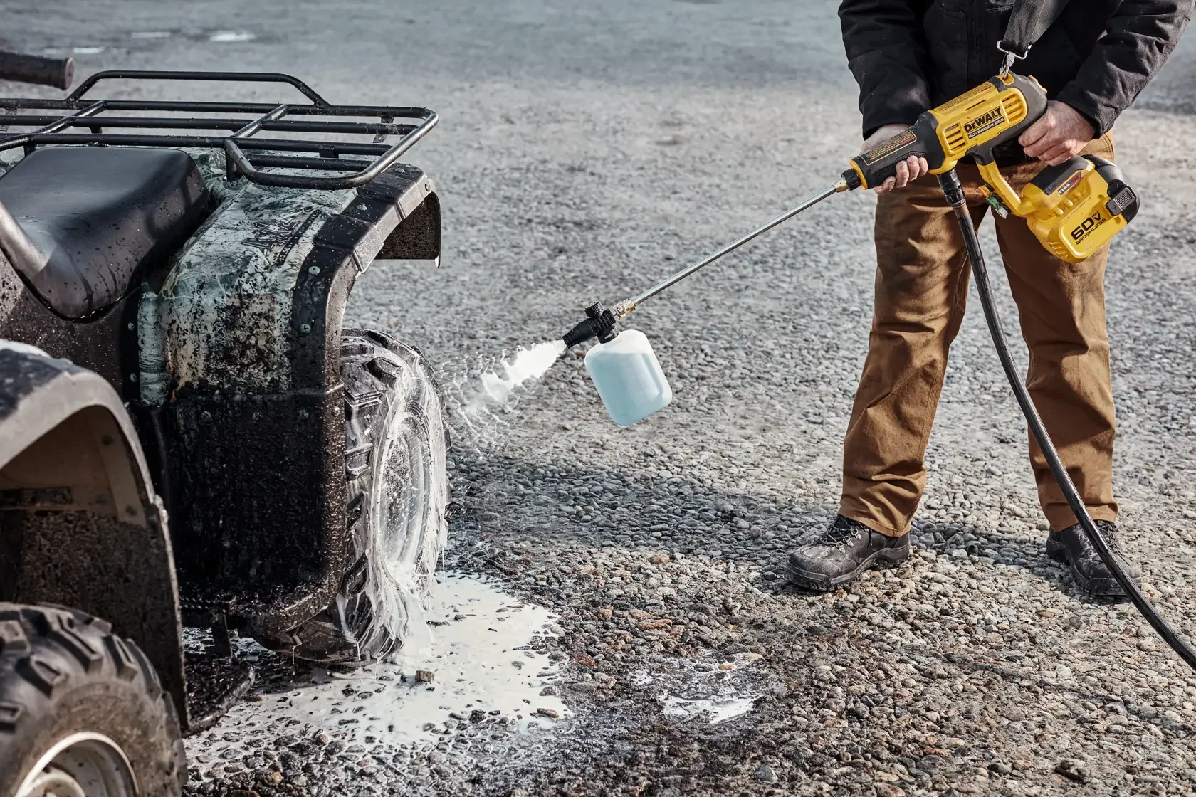 DeWalt 60V Series Pressure Washers 20V60V Battery Compatibility feature image