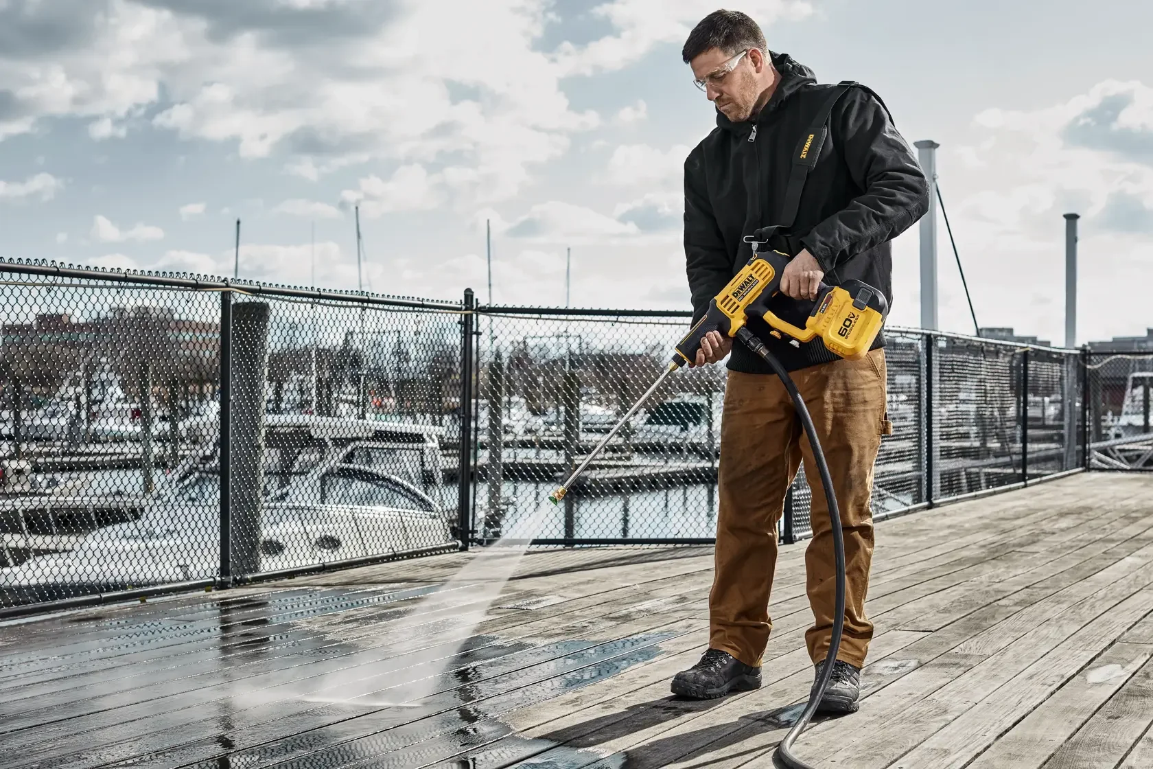 DeWalt 60V Series Pressure Washers High Efficiency Brushless Motor feature image