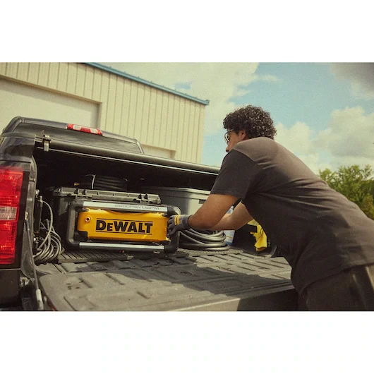 DeWalt Electric Series Pressure Washers Compact Space Saving Design feature image