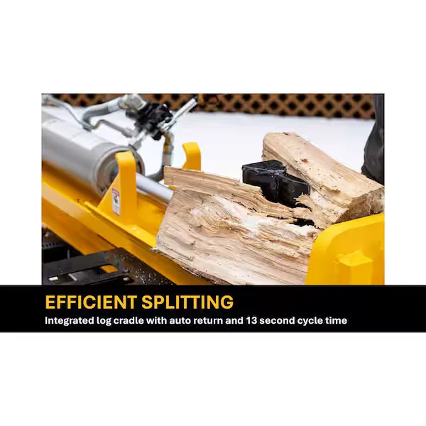 DeWalt Log Splitter Series Speciality Equipment Fast 11.5 Second Cycle Time feature image