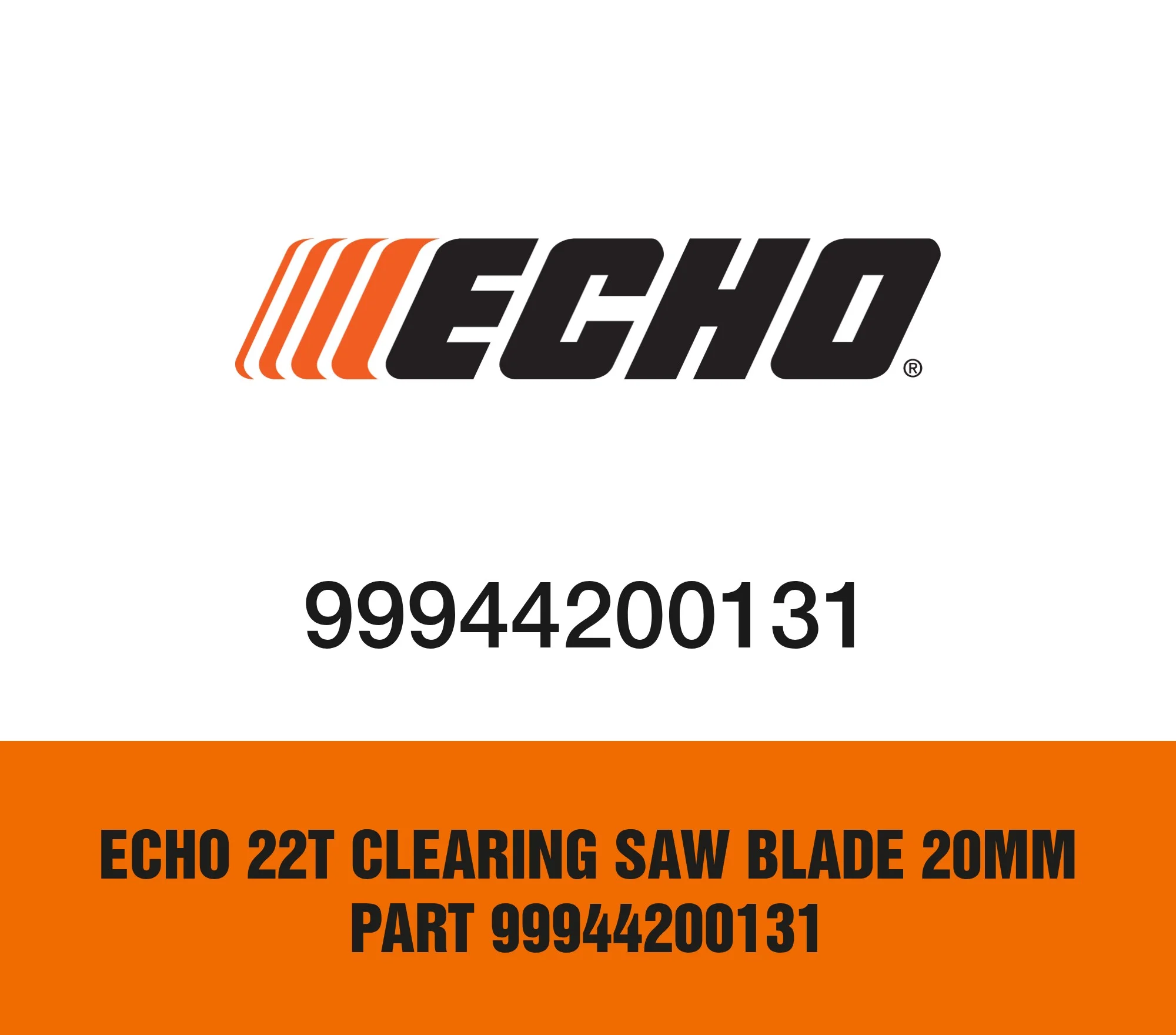 Echo 22T Clearing Saw Blade 20Mm Part 99944200131