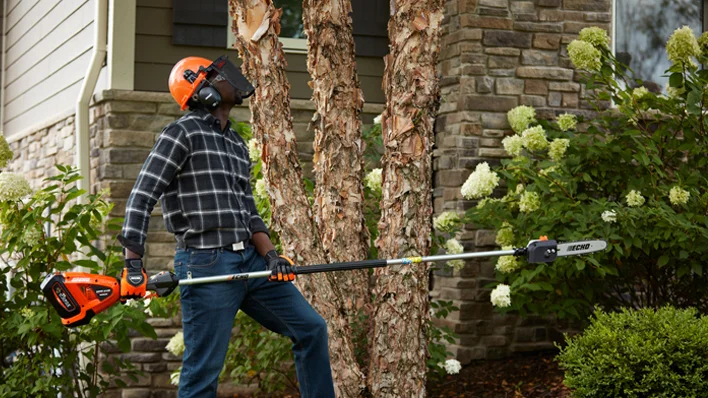 ECHO 56V Series Pole Pruners Quiet Low Vibration Operation feature image