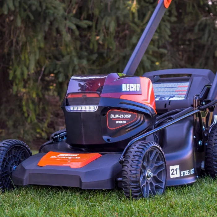 Echo 56V Walk Behind Lawn Mower DLM-2100SP Echo 56V Walk Behind Lawn Mower Dlm 2100Sp Mower On Lawn product image