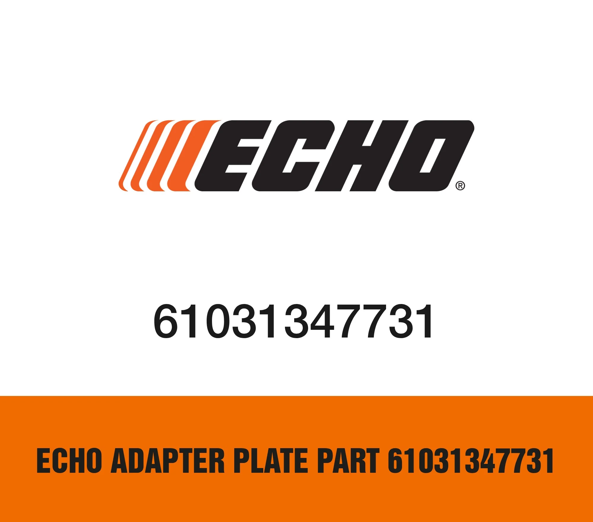 Echo Adapter Plate Part 61031347731