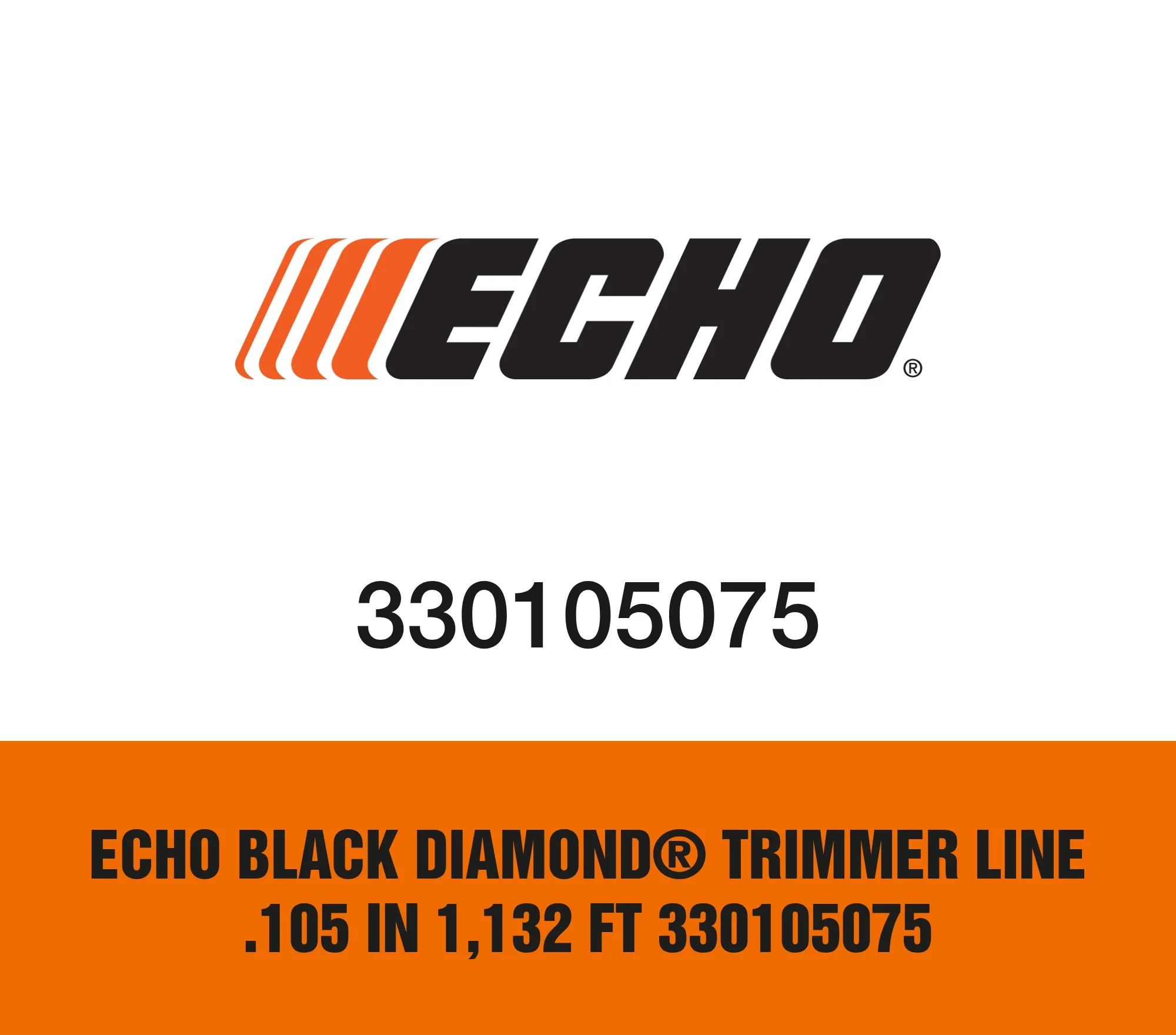 Echo Black Diamond® Trimmer Line .105 in 1,132 ft 330105075
