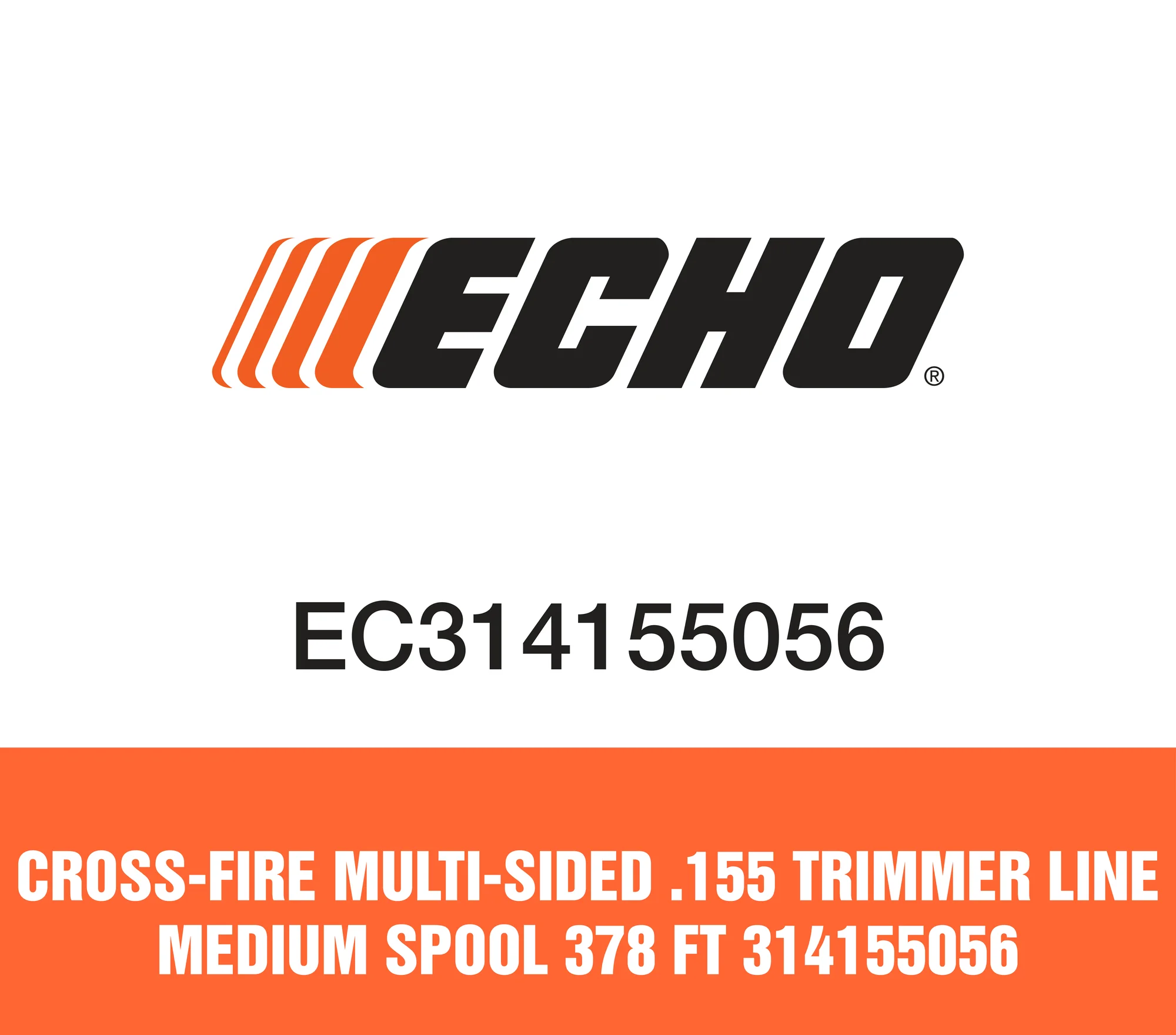 Echo Cross-Fire® Trimmer Line .155 in 378 ft 314155056