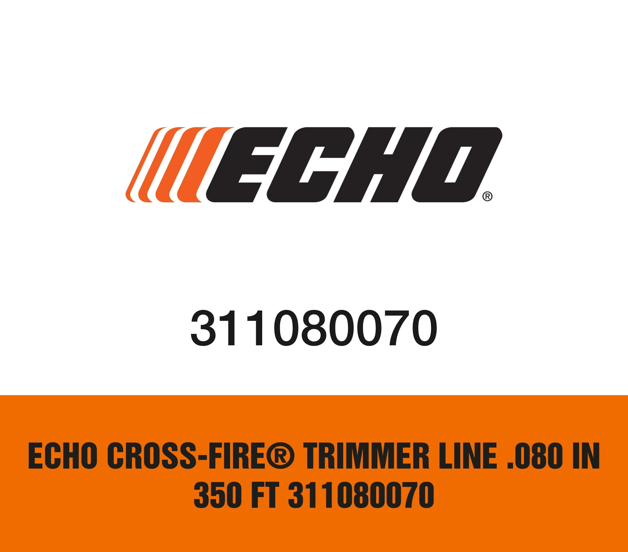 Echo Cross-Fire® Trimmer Line .080 in 350 ft 311080070
