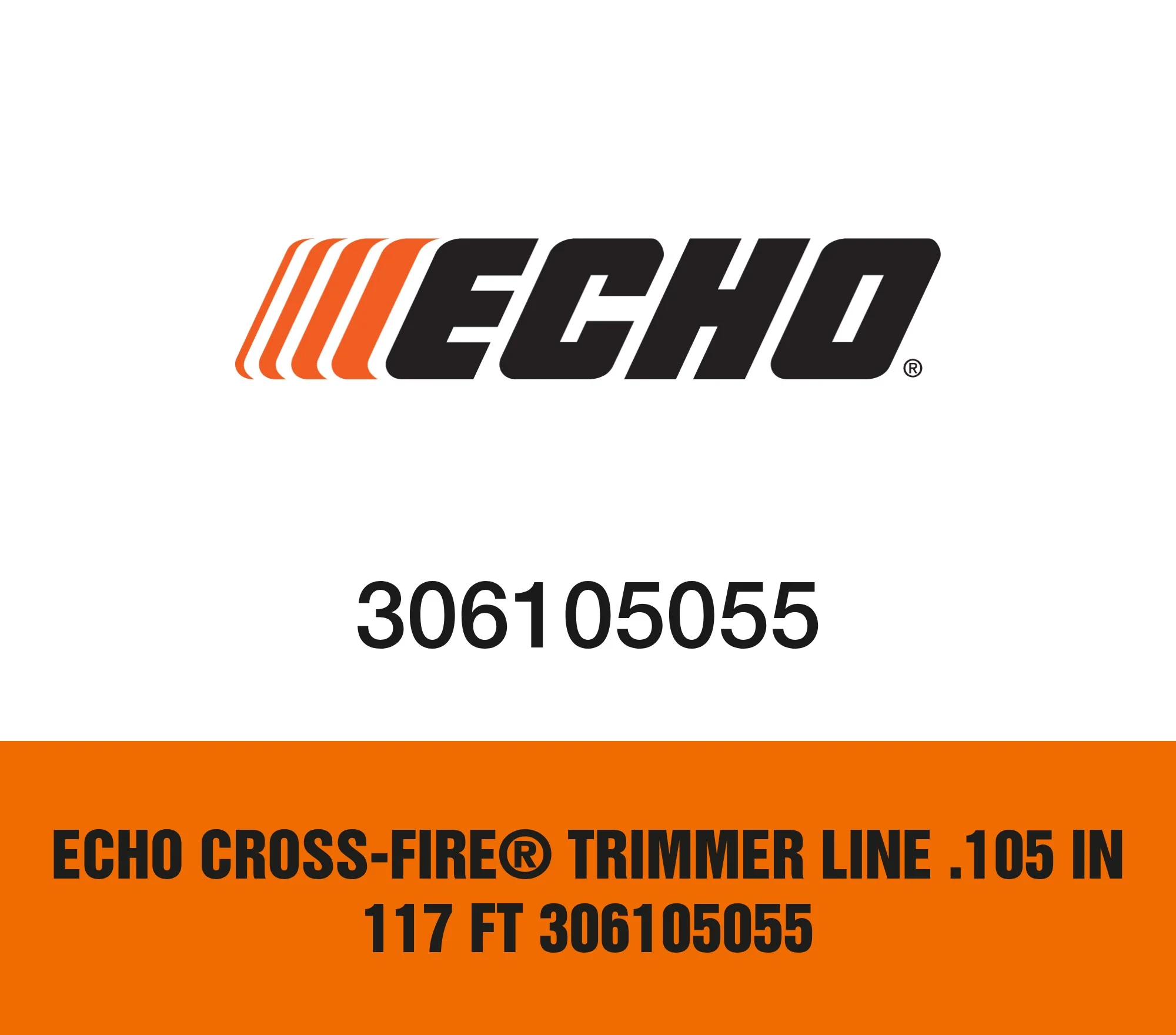 Echo Cross-Fire® Trimmer Line .105 in 117 ft 306105055