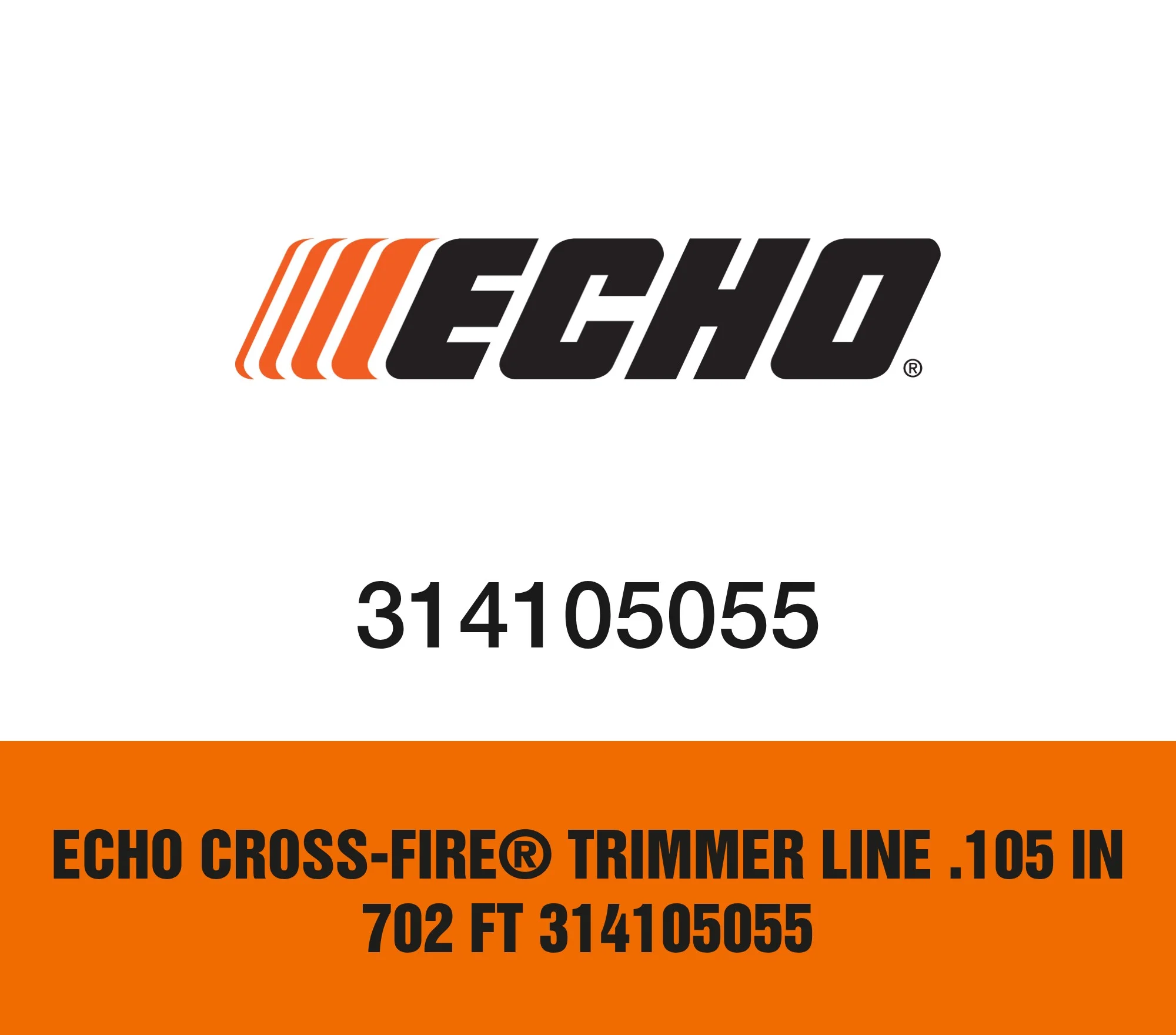 Echo Cross-Fire® Trimmer Line .105 in 702 ft 314105055