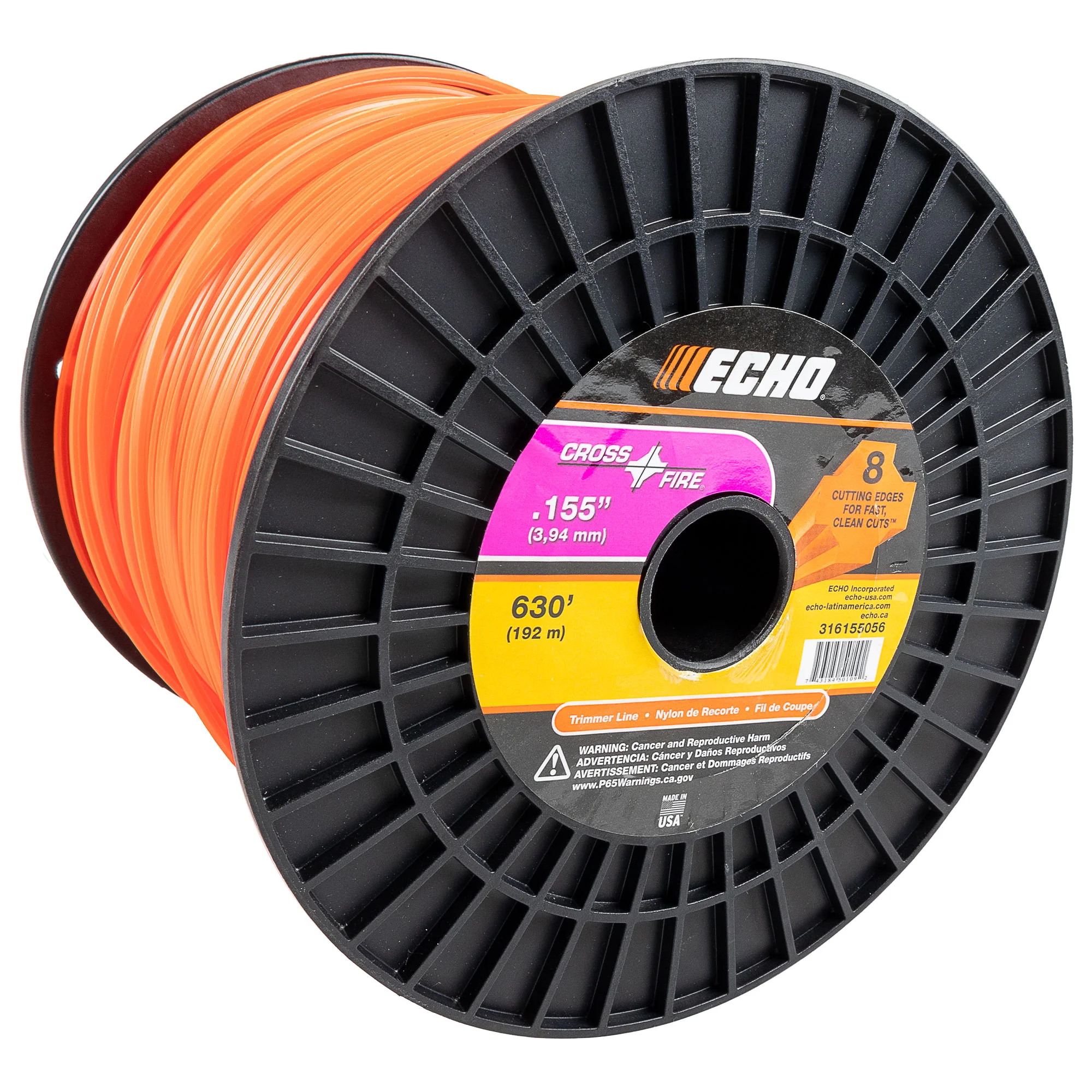 Echo Cross-Fire Multi-sided .155 Trimmer Line Large Spool 630 ft 316155056 ECHO Ec316155056 5 product image