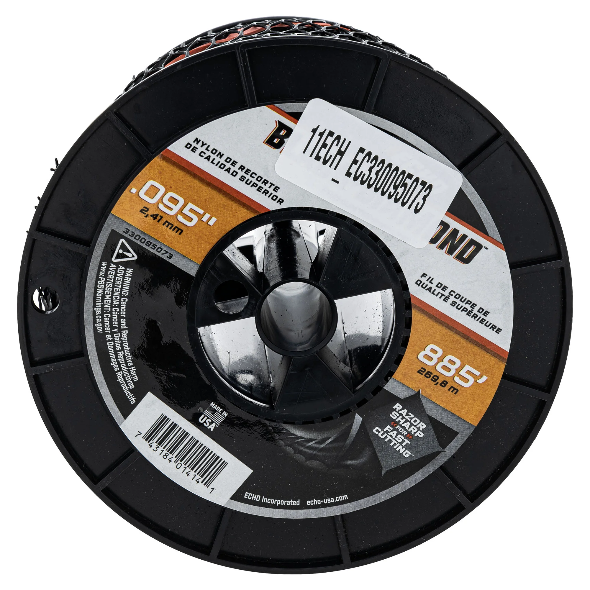 Echo Black Diamond® Trimmer Line .095 in 885 ft 330095073