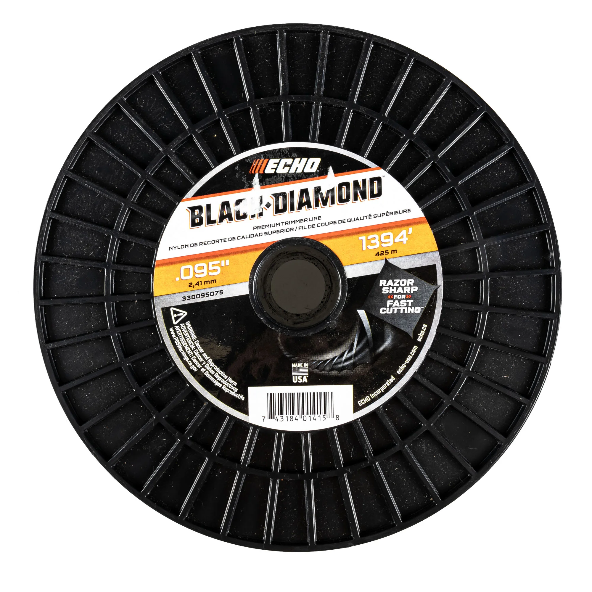Echo Black Diamond® Trimmer Line .095 in 1,394 ft 330095075