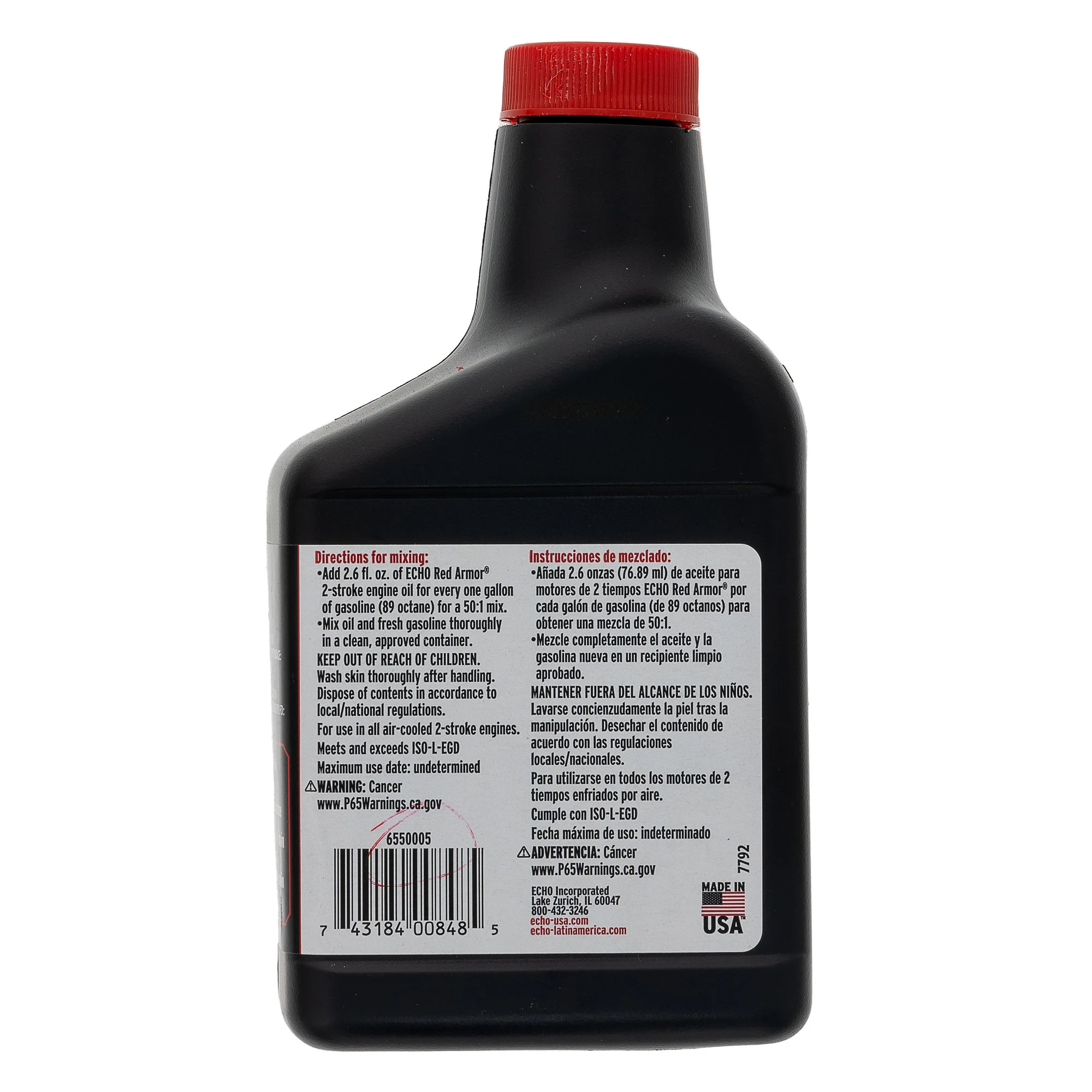 Echo 2-Stroke Engine Oil 12.8fl oz Bottle Part 6550005
