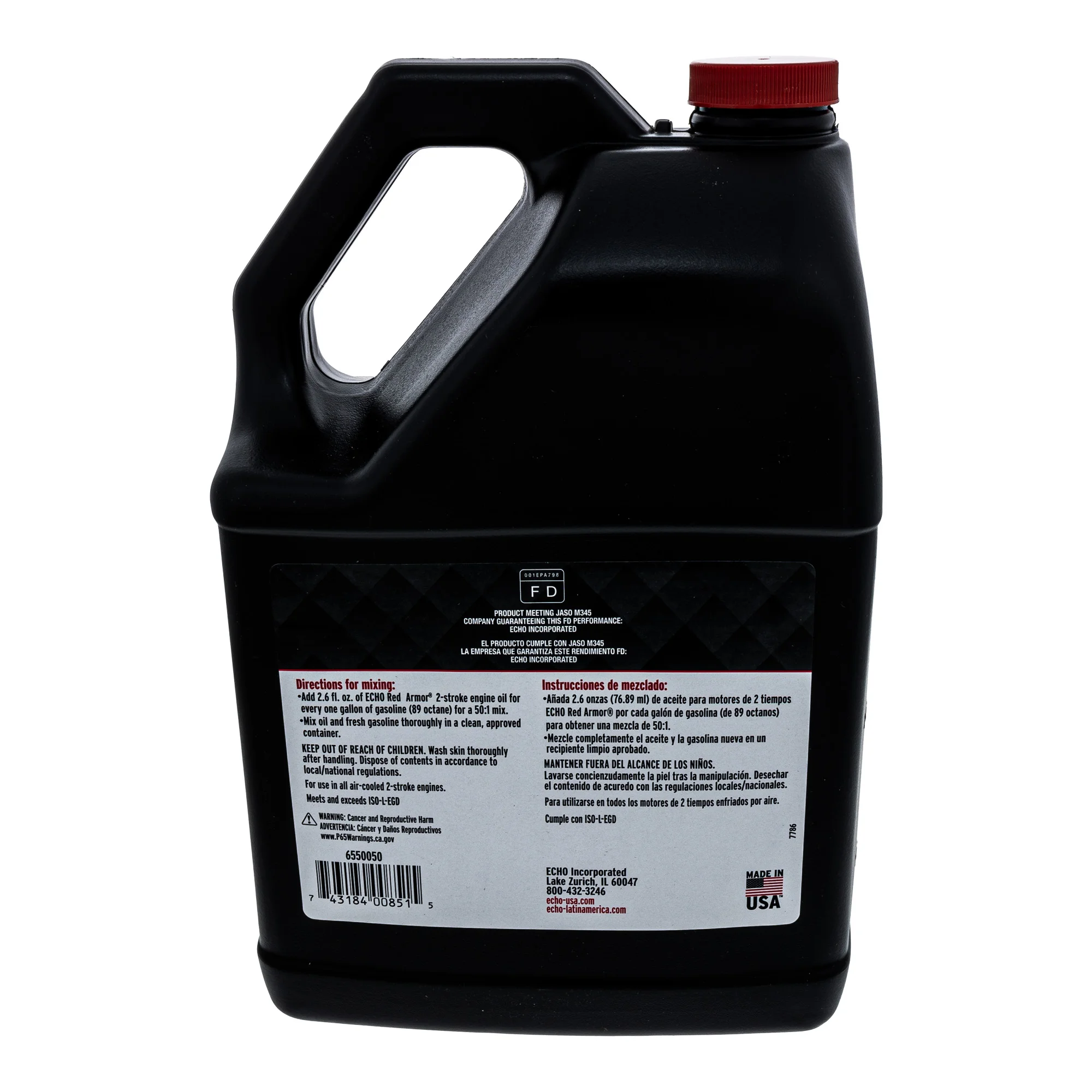 Echo Red Armor 2-Stroke Engine Oil 1 Gallon Part 6550050 ECHO Ec6550050 5 product image