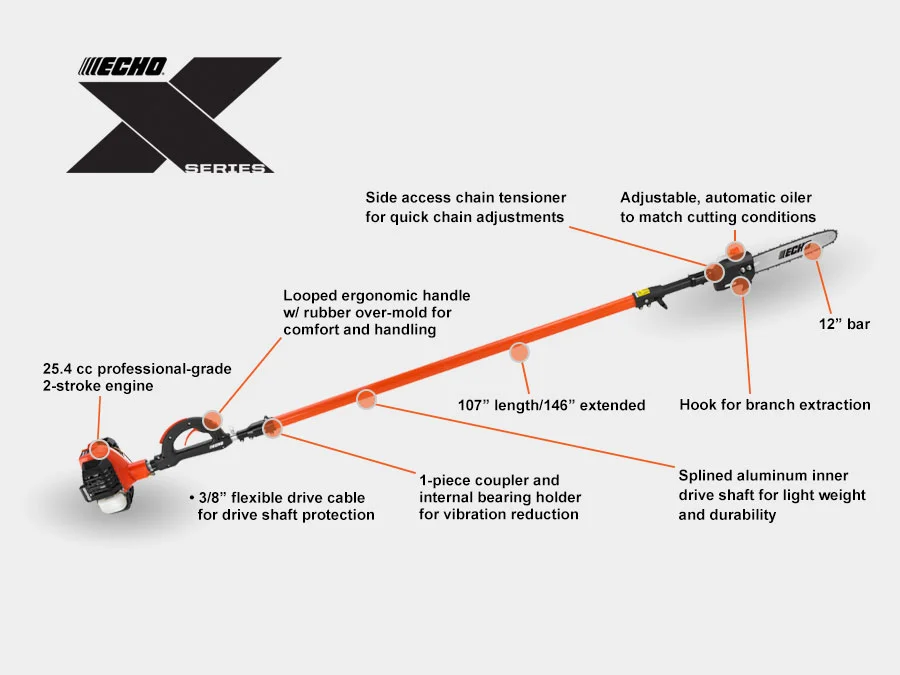 ECHO Pro Extreme Pole Pruners Long Reach Telescoping Shaft feature image